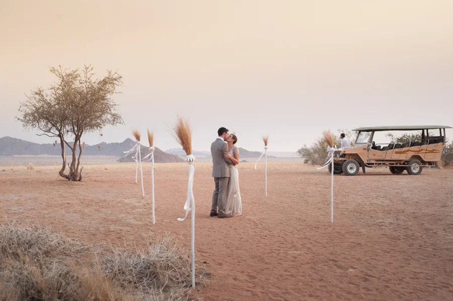 {LWD Bride} Megan and Carl's African Desert Wedding