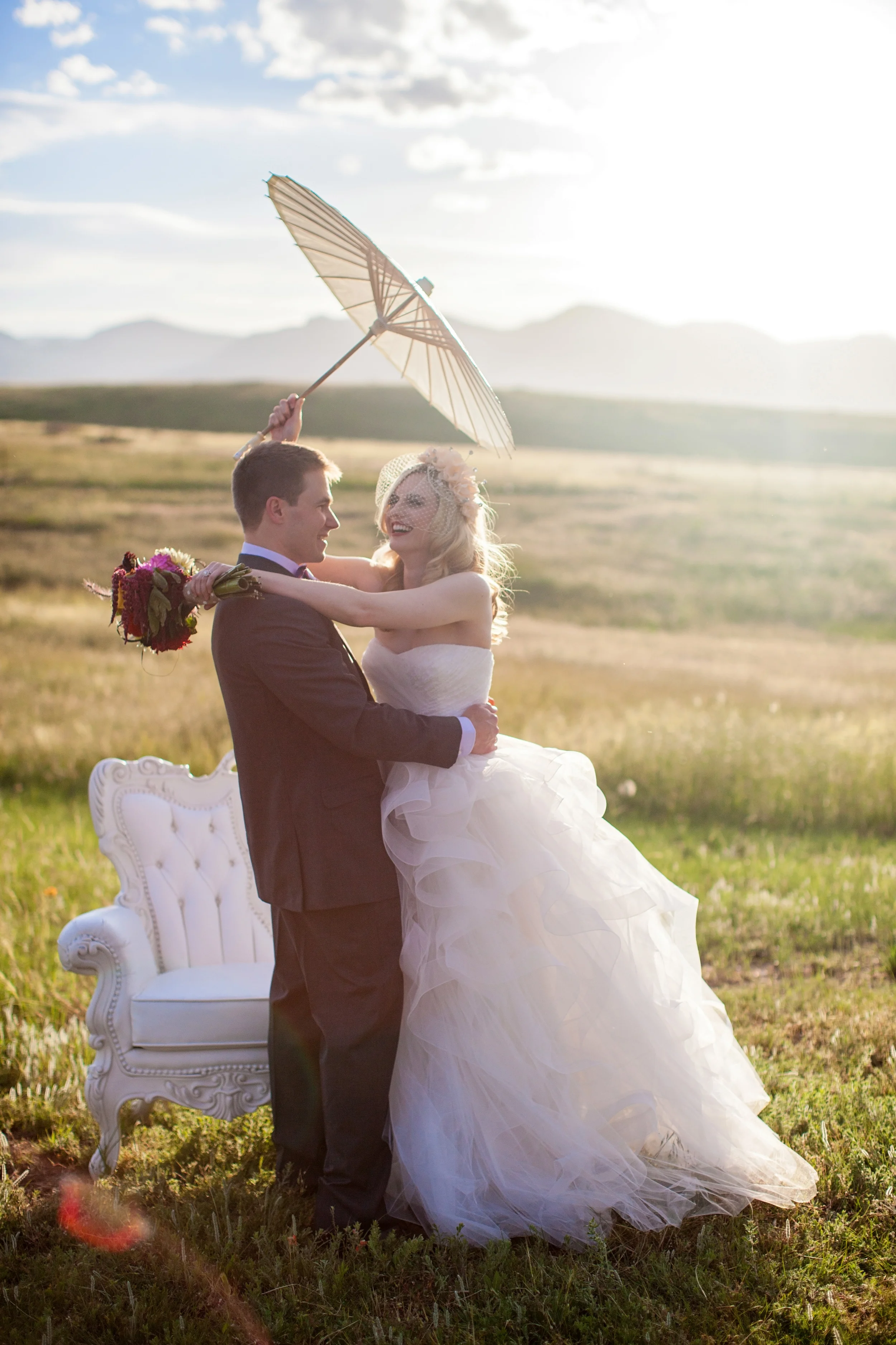 Featured: A Colorful, Creative Shoot with the Reem Acra Eliza Gown