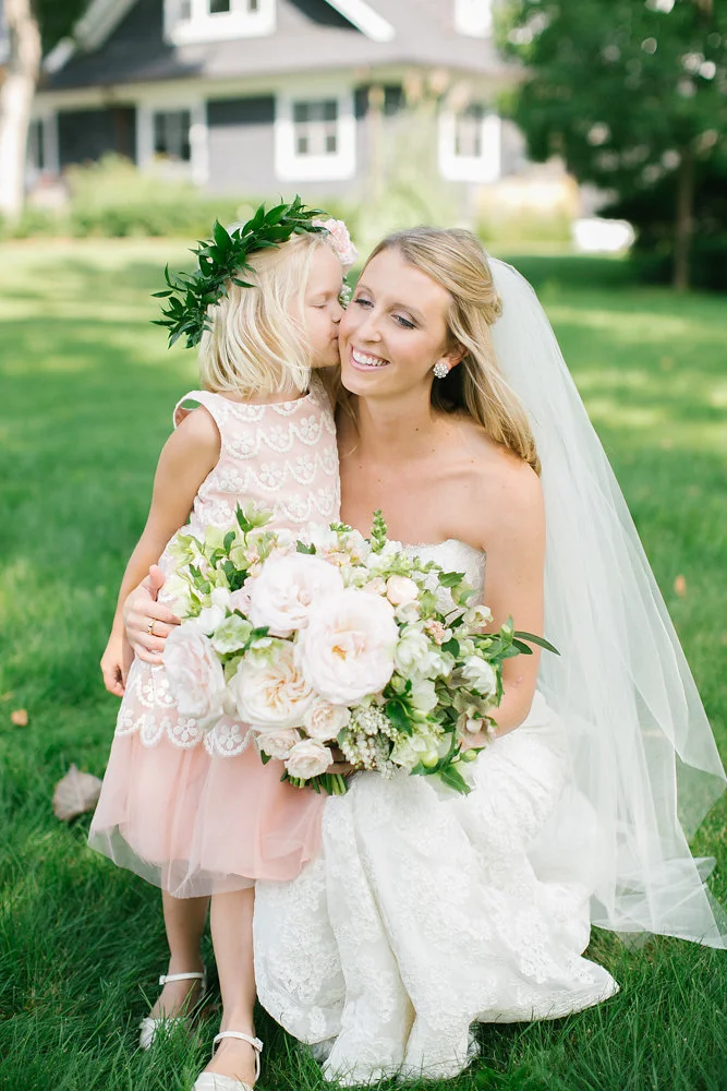LWD Bride: Bryn and Ben's Soft and Sweet Lake Wedding