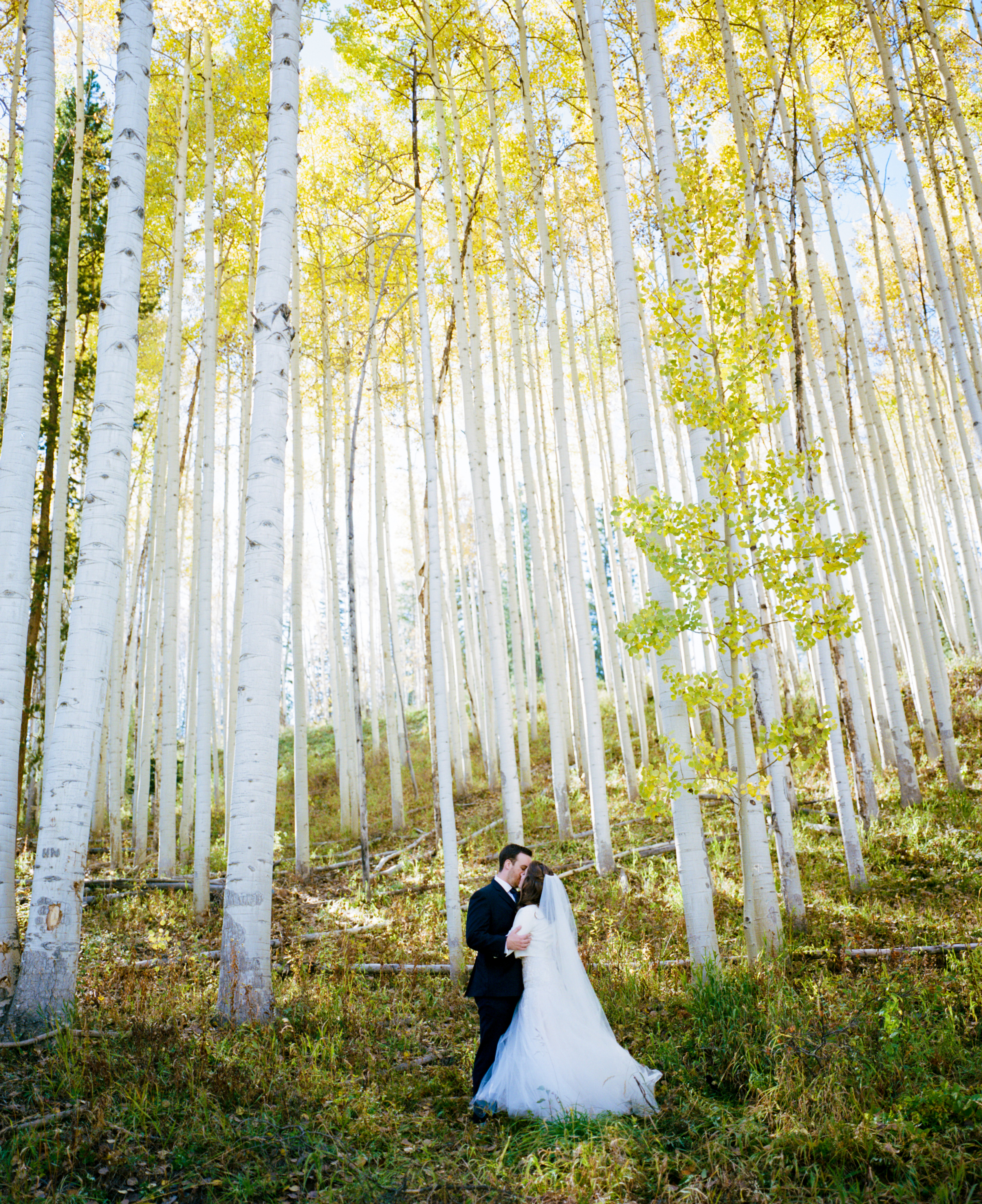 Kelly + Josh | Fall wedding at the Park Hyatt Beaver Creek | Dress by Reem Acra from Little White Dress | Ash Imagery