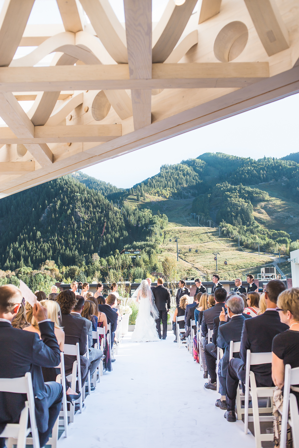 Aspen Art Museum Wedding | Wedding Dress from Little White Dress in Denver | Amy Bluestar Photography