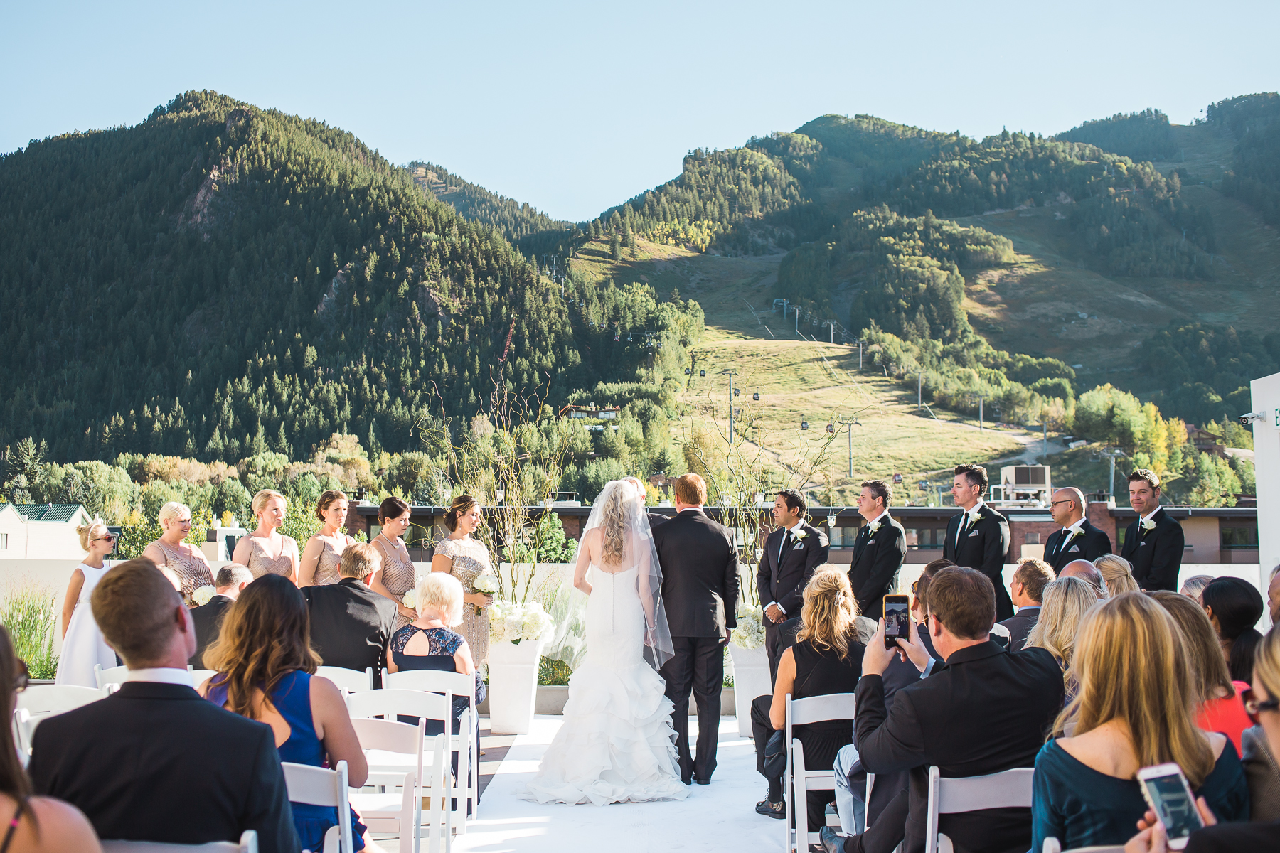  Aspen Art Museum Wedding | Wedding Dress from Little White Dress in Denver | Amy Bluestar Photography 
