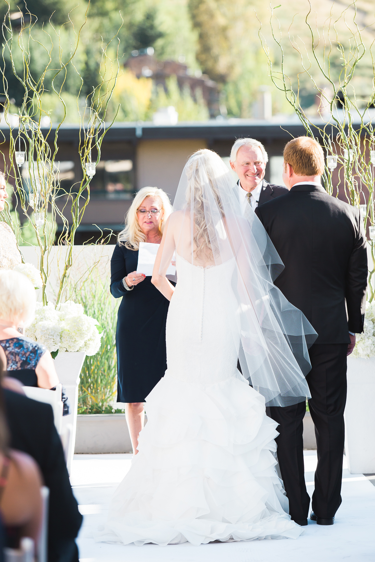 Aspen Art Museum Wedding | Wedding Dress from Little White Dress in Denver | Amy Bluestar Photography