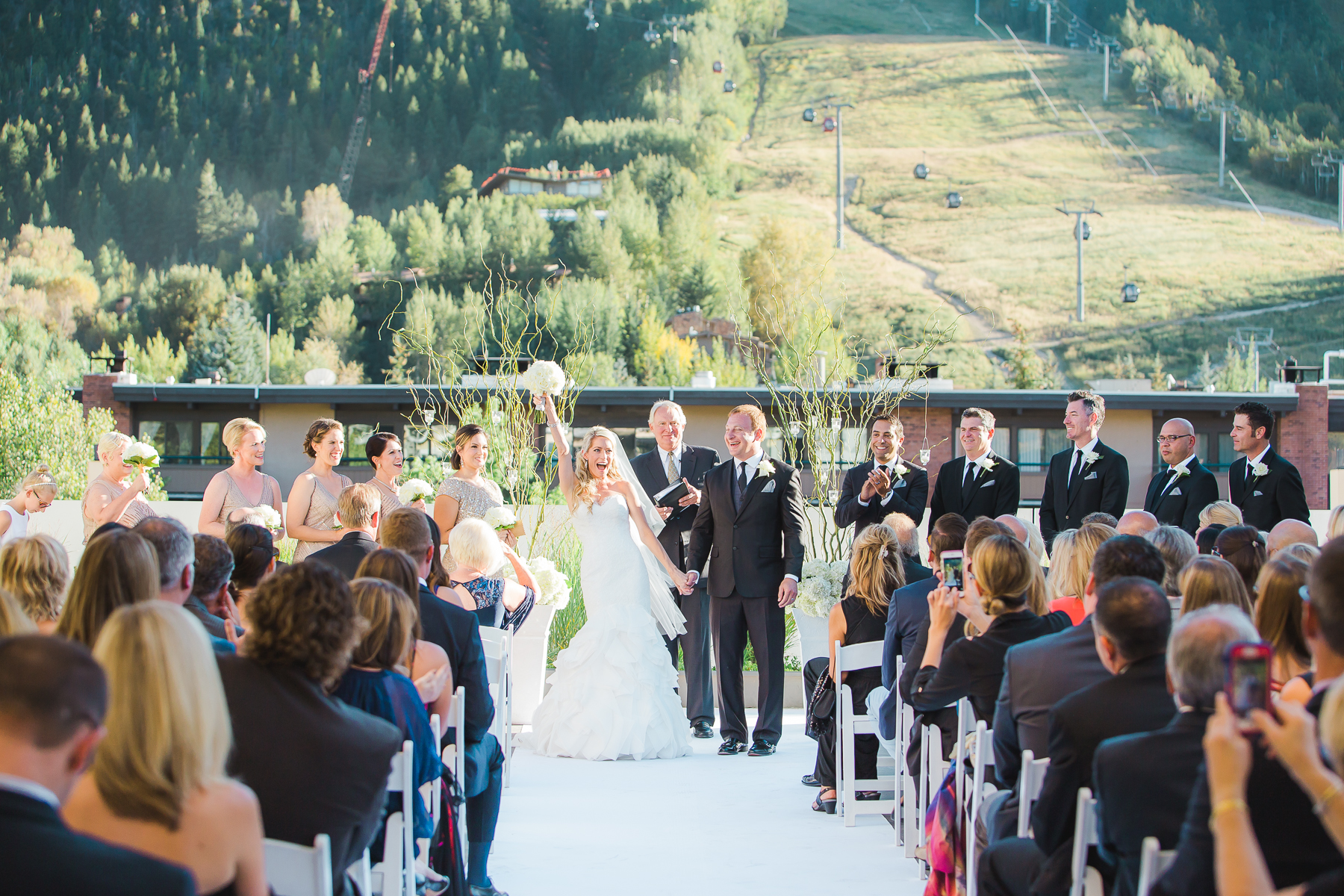 Aspen Art Museum Wedding | Wedding Dress from Little White Dress in Denver | Amy Bluestar Photography