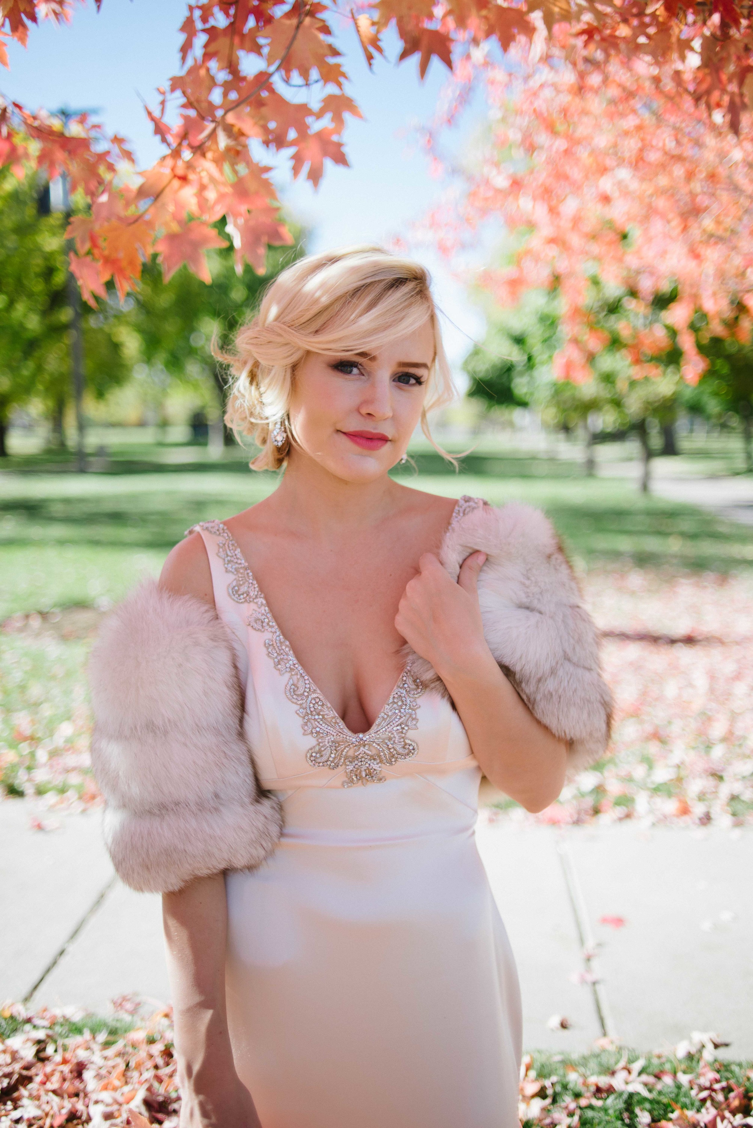  Fall Wedding | Vintage Bridal Fur from Little White Dress Bridal Shop 