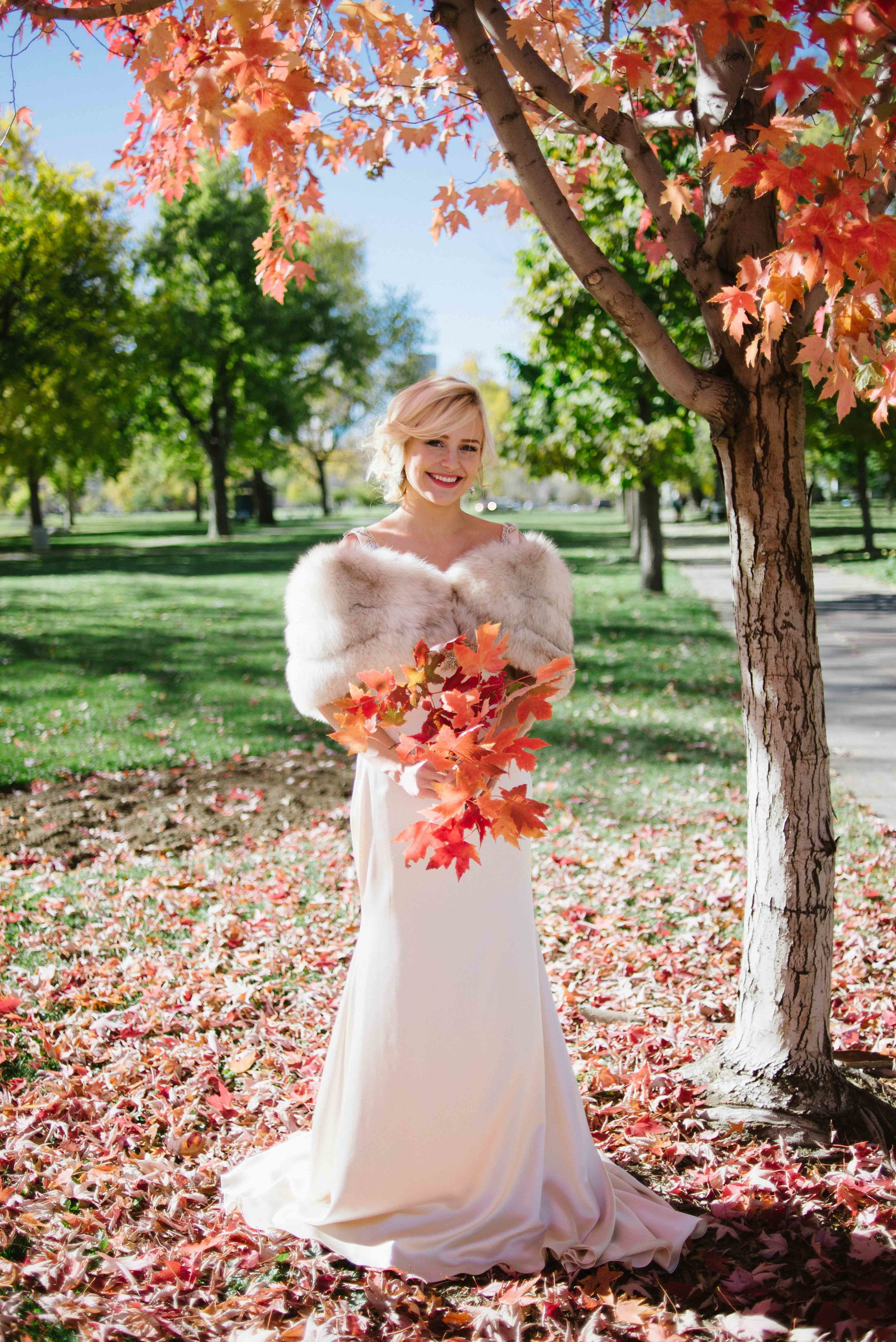  Fall Wedding | Vintage Bridal Fur from Little White Dress Bridal Shop 