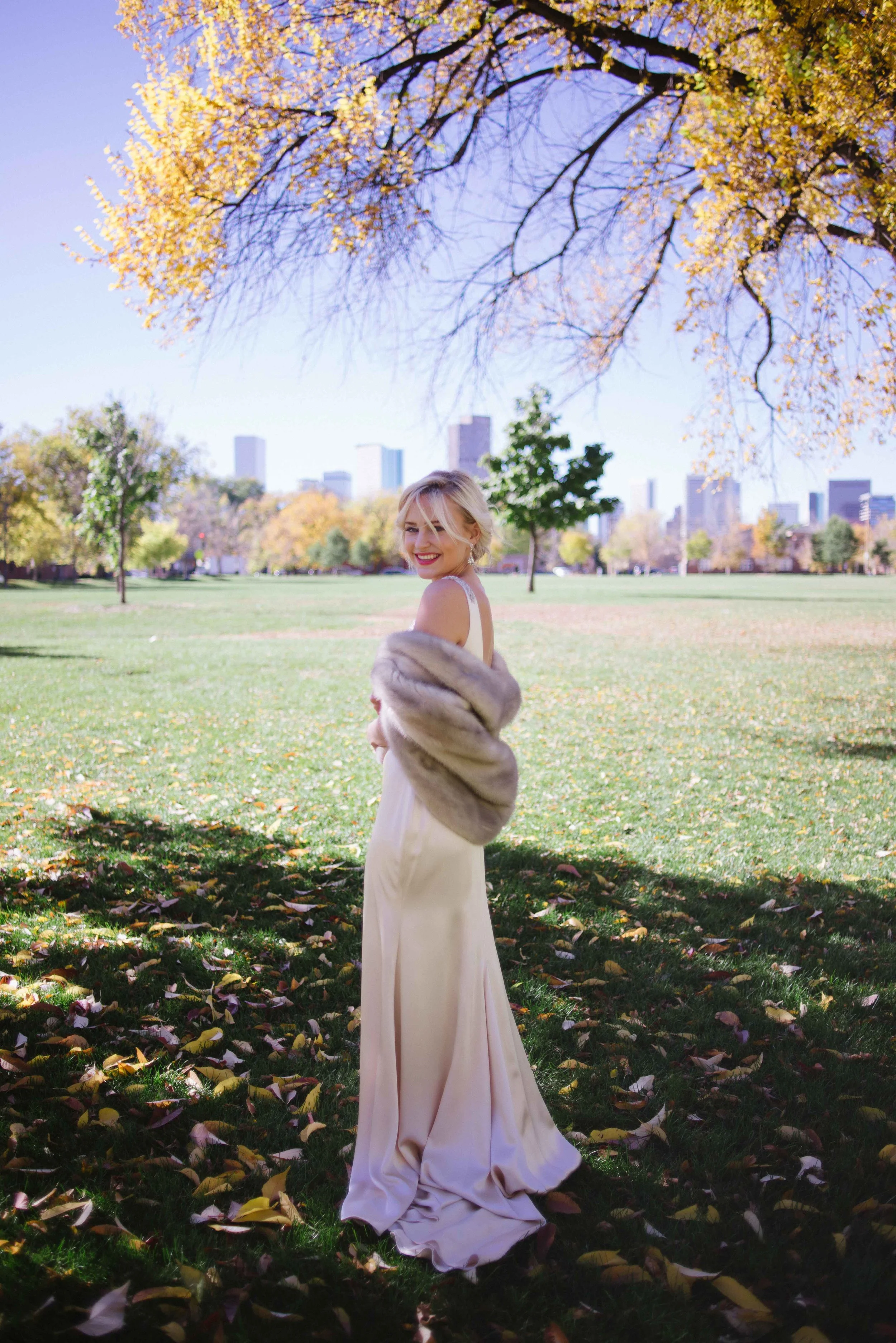 Fall Wedding | Vintage Bridal Fur from Little White Dress Bridal Shop