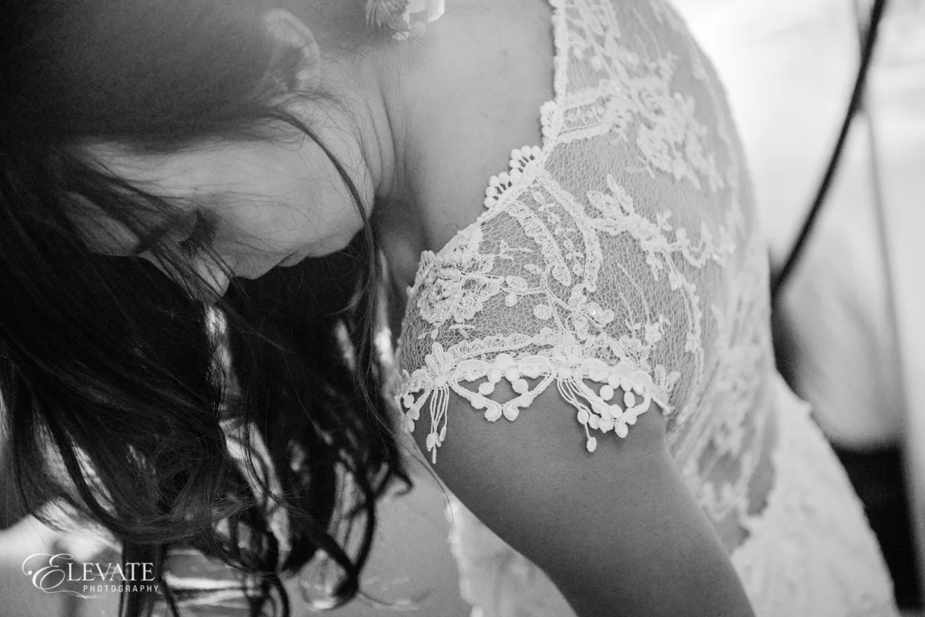 Montage Deer Valley Wedding | Park City, Utah | Claire Pettibone Chantilly Gown from Little White Dress Bridal Shop in Denver | Elevate Photography
