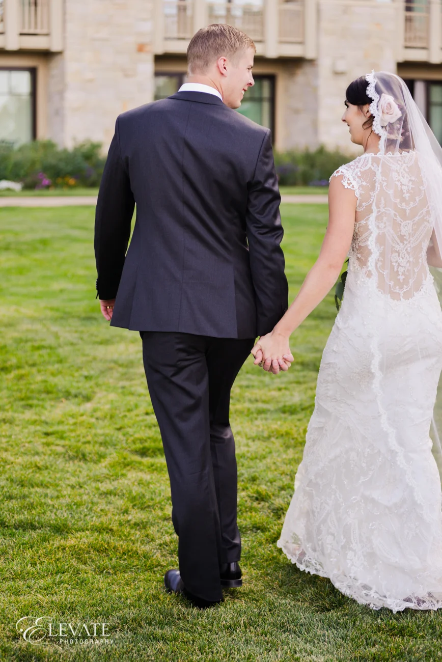 Montage Deer Valley Wedding | Park City, Utah | Claire Pettibone Chantilly Gown from Little White Dress Bridal Shop in Denver | Elevate Photography