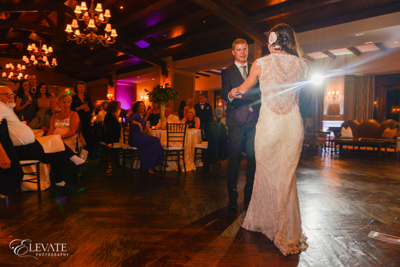 Montage Deer Valley Wedding | Park City, Utah | Claire Pettibone Chantilly Gown from Little White Dress Bridal Shop in Denver | Elevate Photography