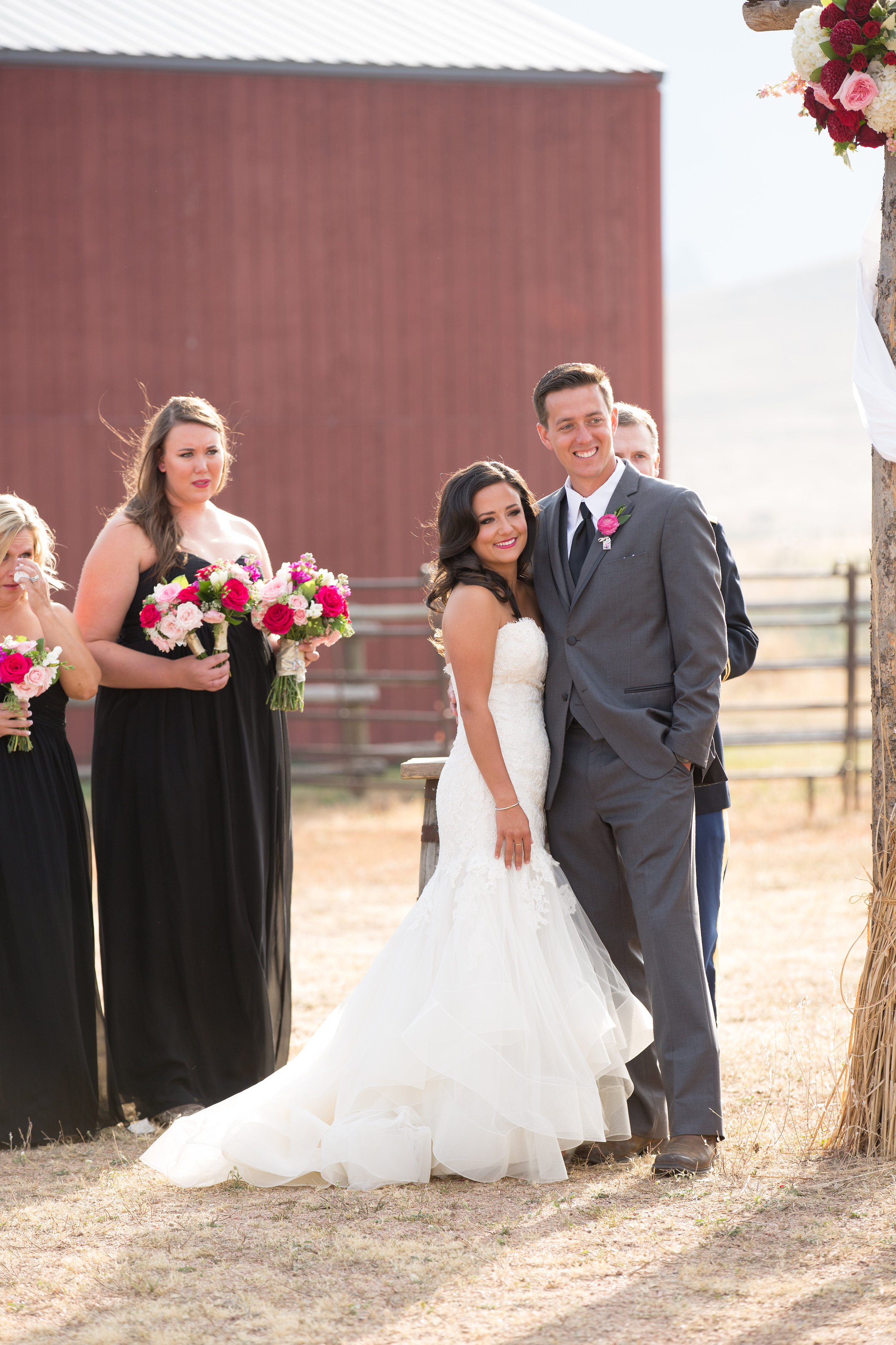  Wiens Ranch Wedding Colorado | Liancarlo 6803 Wedding Gown from Little White Dress | Jamie Beth Photography 