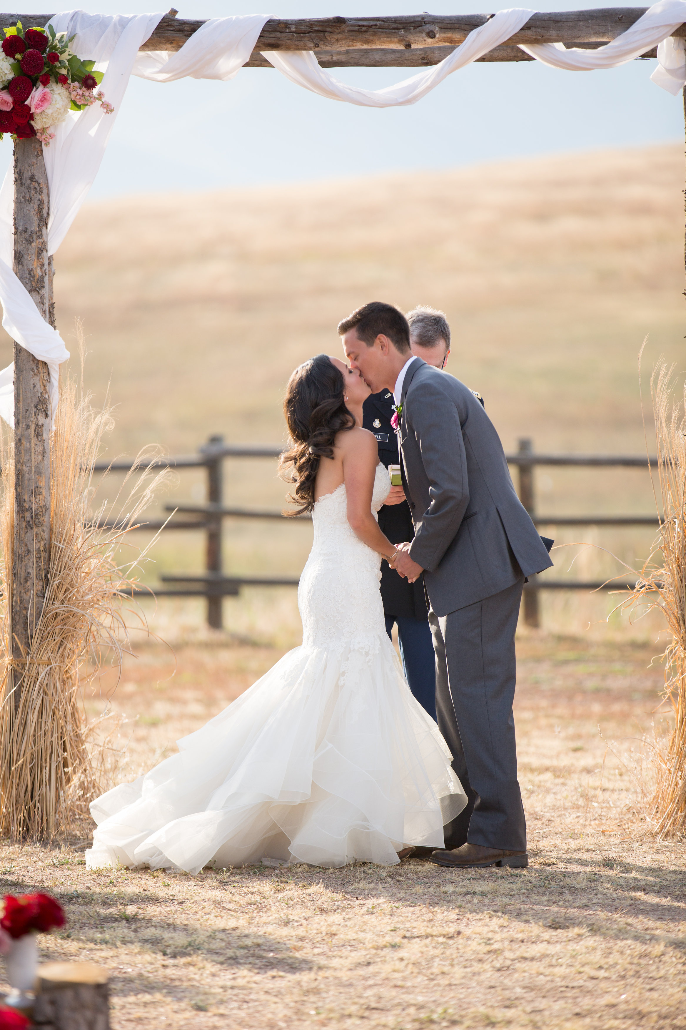  Wiens Ranch Wedding Colorado | Liancarlo 6803 Wedding Gown from Little White Dress | Jamie Beth Photography 
