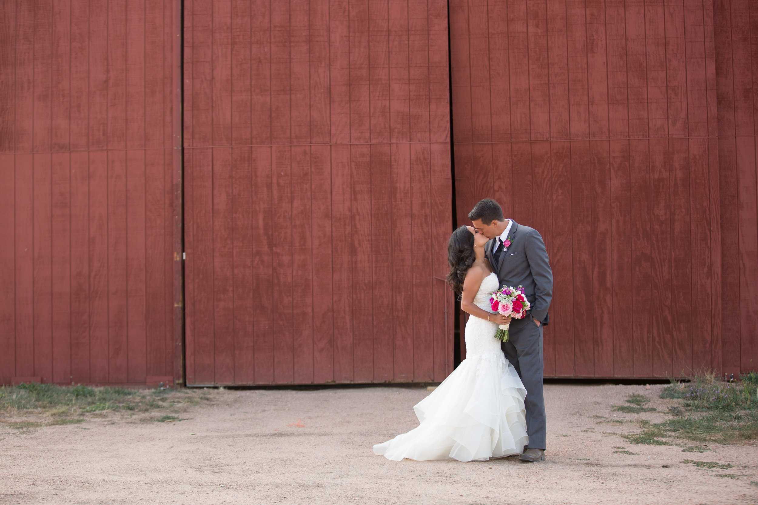 Wiens Ranch Wedding Colorado | Liancarlo 6803 Wedding Gown from Little White Dress | Jamie Beth Photography
