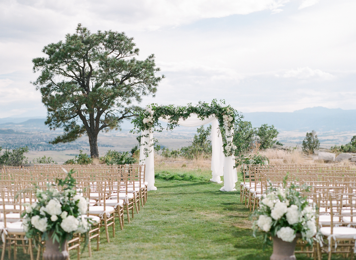 Scottish Inspired Colorado Wedding | Anne Barge 612 from Little White Dress in Denver | Connie Whitlock Photography