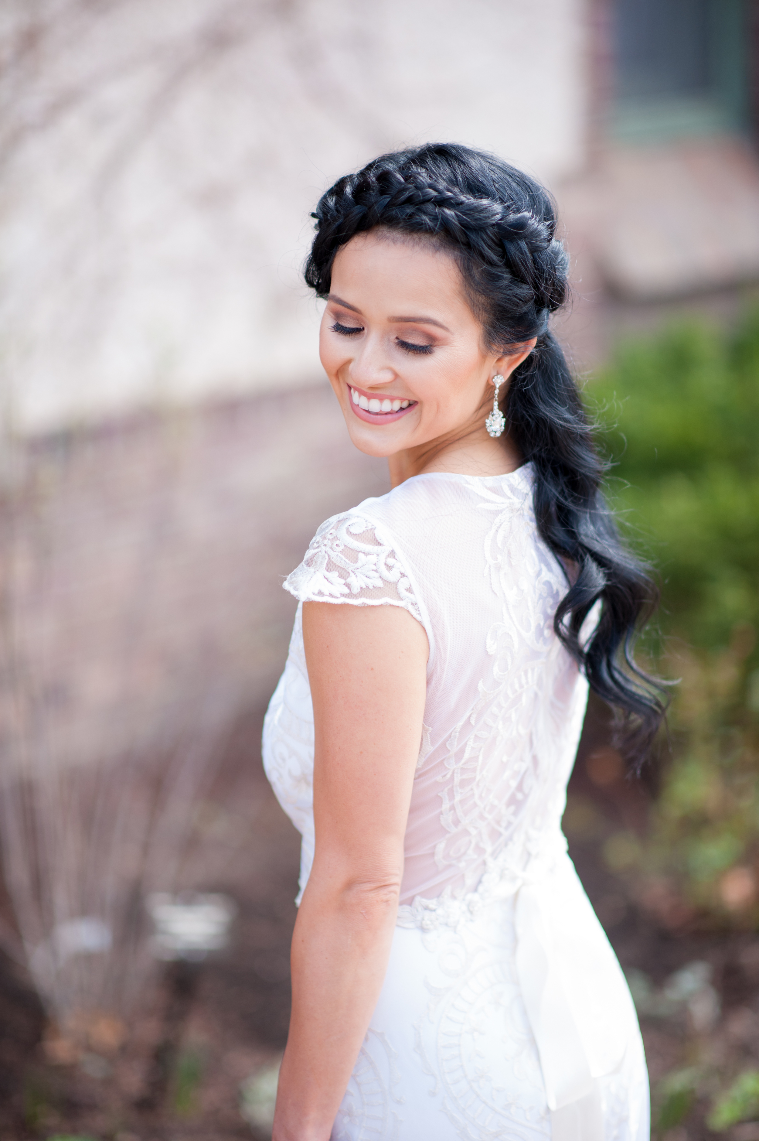  Spring inspired shoot at Botanic Gardens Denver | "Vanderbilt" from Claire Pettibone available at Little White Dress Bridal Shop |&nbsp; Colby Elizabeth Photography  