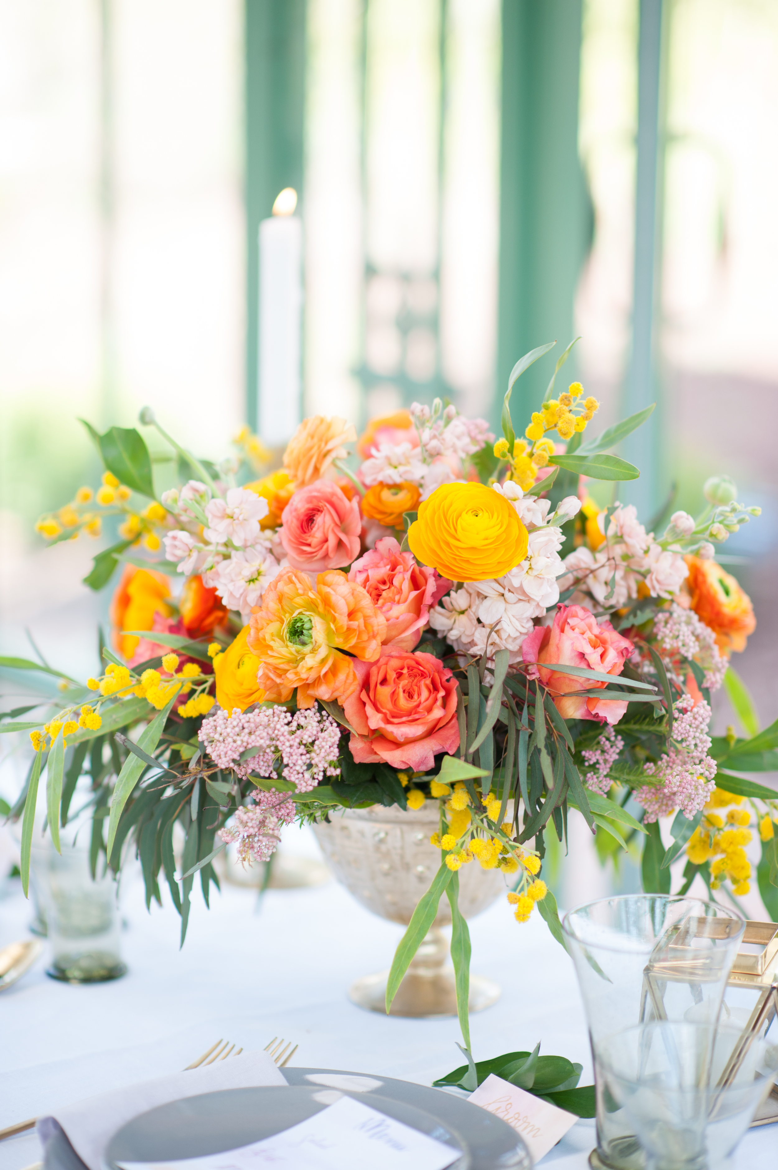  Spring inspired shoot at Botanic Gardens Denver | "Vanderbilt" from Claire Pettibone available at Little White Dress Bridal Shop |&nbsp; Colby Elizabeth Photography  