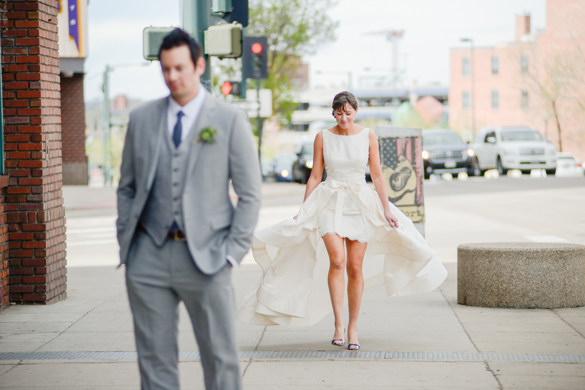  Cara + Evan | Anne Barge "Jenny" available at Little White Dress Bridal shop in Denver |&nbsp; Elevate Photography  