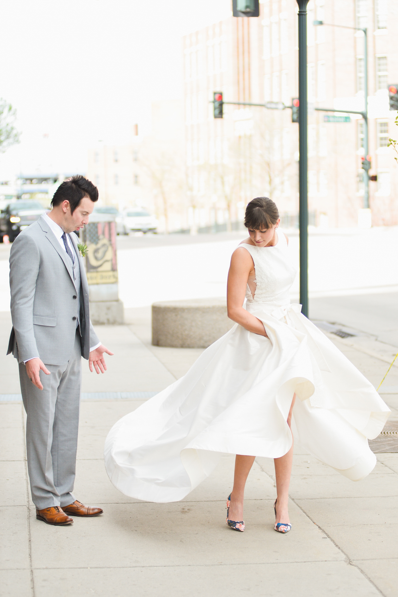 Cara + Evan | Anne Barge "Jenny" available at Little White Dress Bridal shop in Denver | Elevate Photography