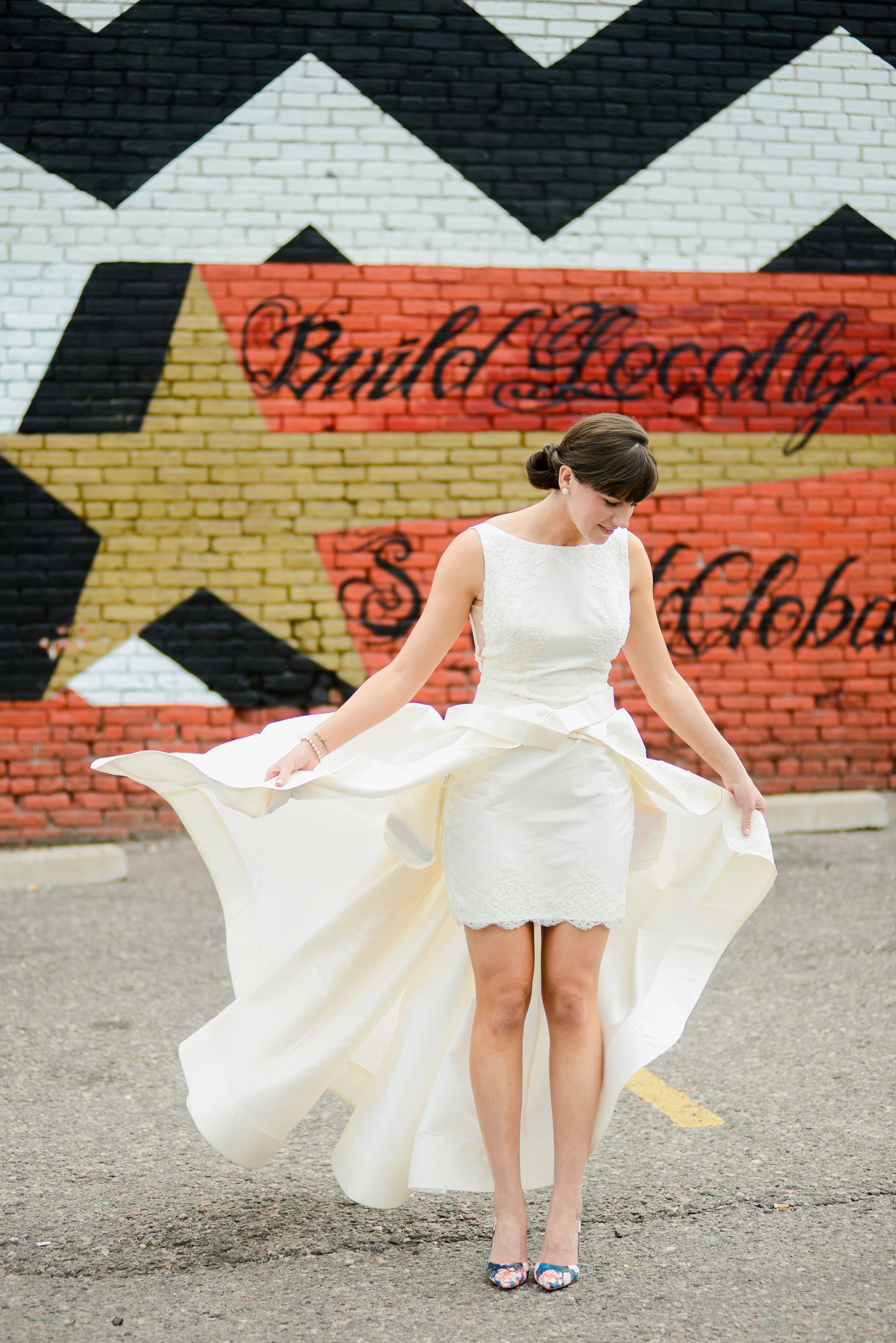 Cara + Evan | Anne Barge "Jenny" available at Little White Dress Bridal shop in Denver | Elevate Photography