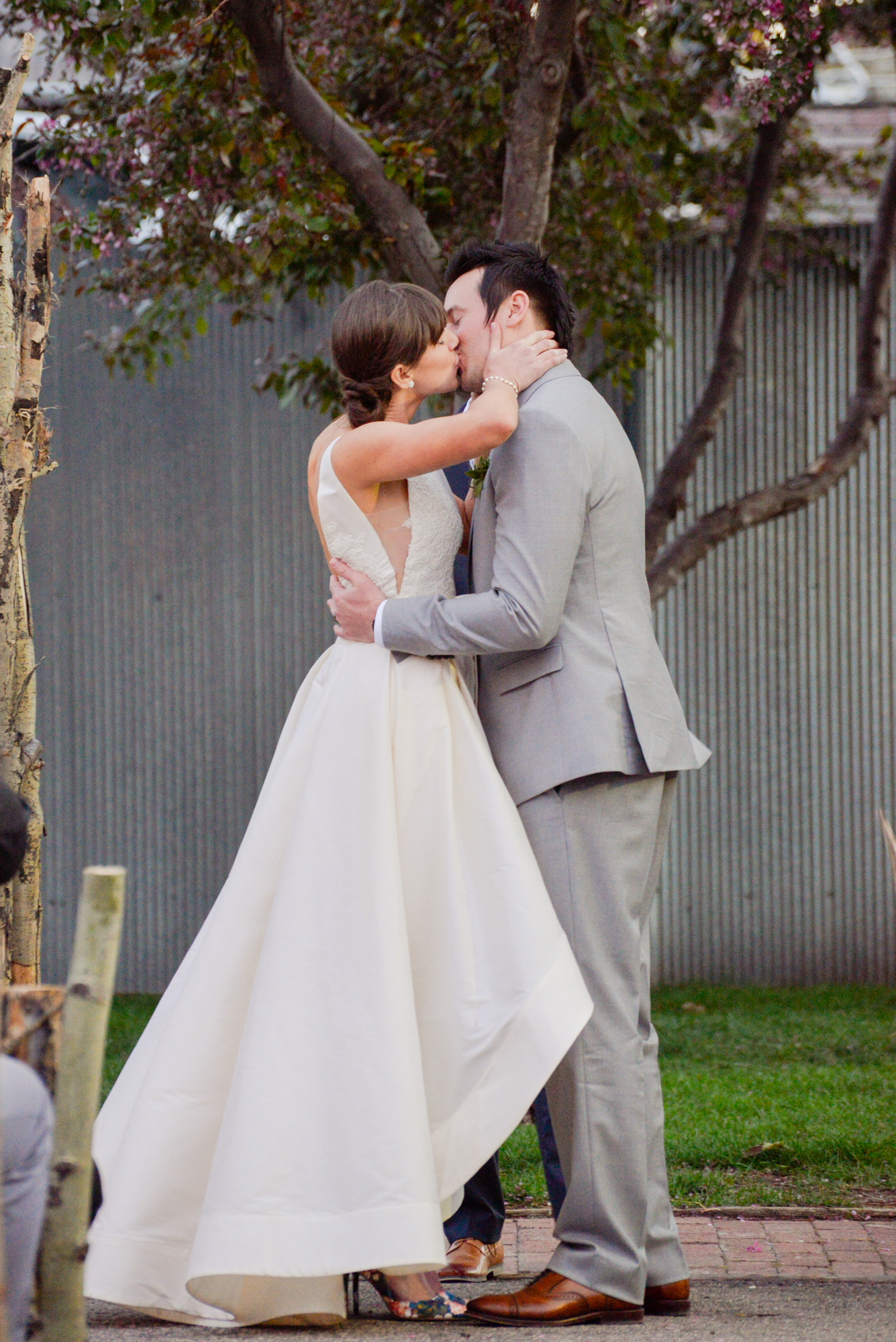 Cara + Evan | Anne Barge "Jenny" available at Little White Dress Bridal shop in Denver | Elevate Photography