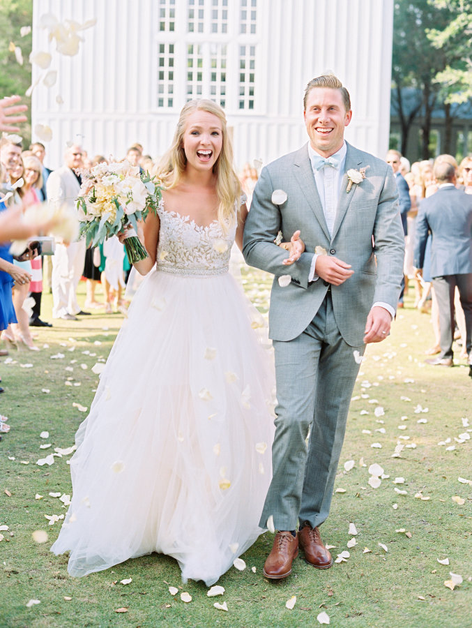 Elle + Adam | Reem Acra custom gown from Little White Dress Bridal Shop in Denver | Lauren Kinsey Photography