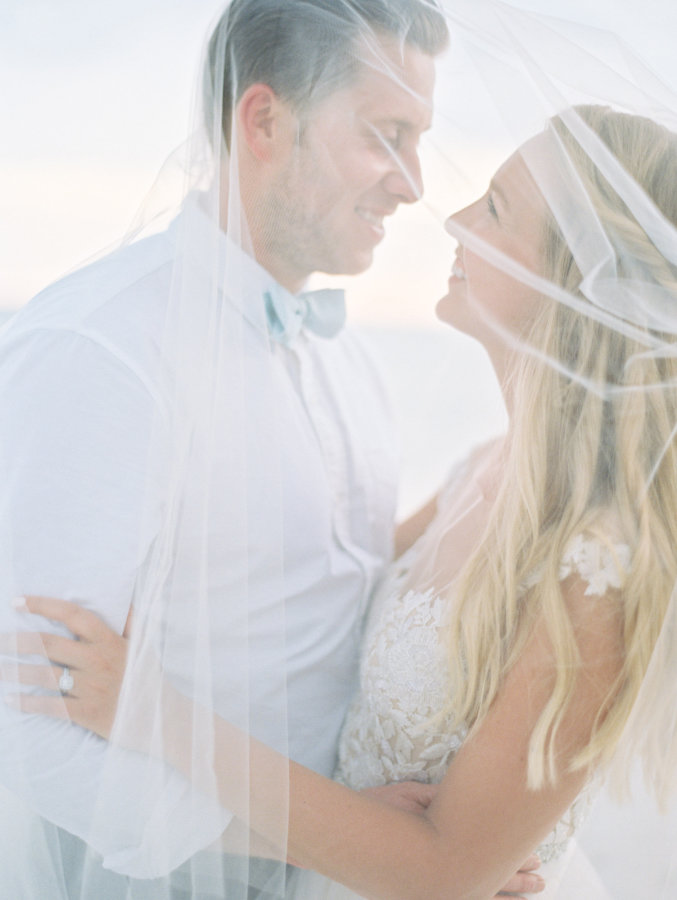 Elle + Adam | Reem Acra custom gown from Little White Dress Bridal Shop in Denver | Lauren Kinsey Photography