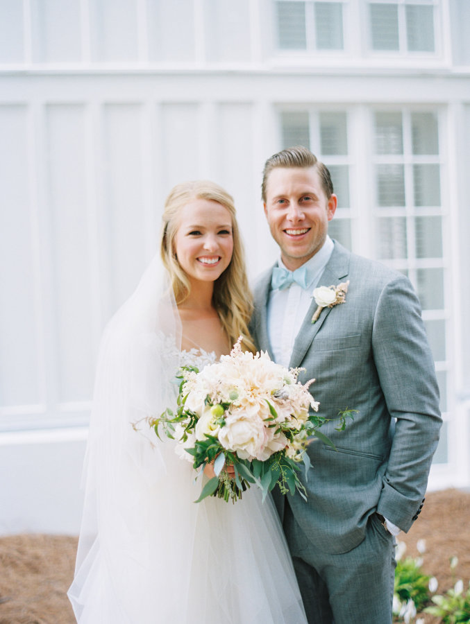 Elle + Adam | Reem Acra custom gown from Little White Dress Bridal Shop in Denver | Lauren Kinsey Photography