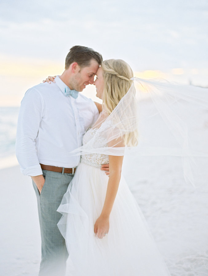 Elle + Adam | Reem Acra custom gown from Little White Dress Bridal Shop in Denver | Lauren Kinsey Photography