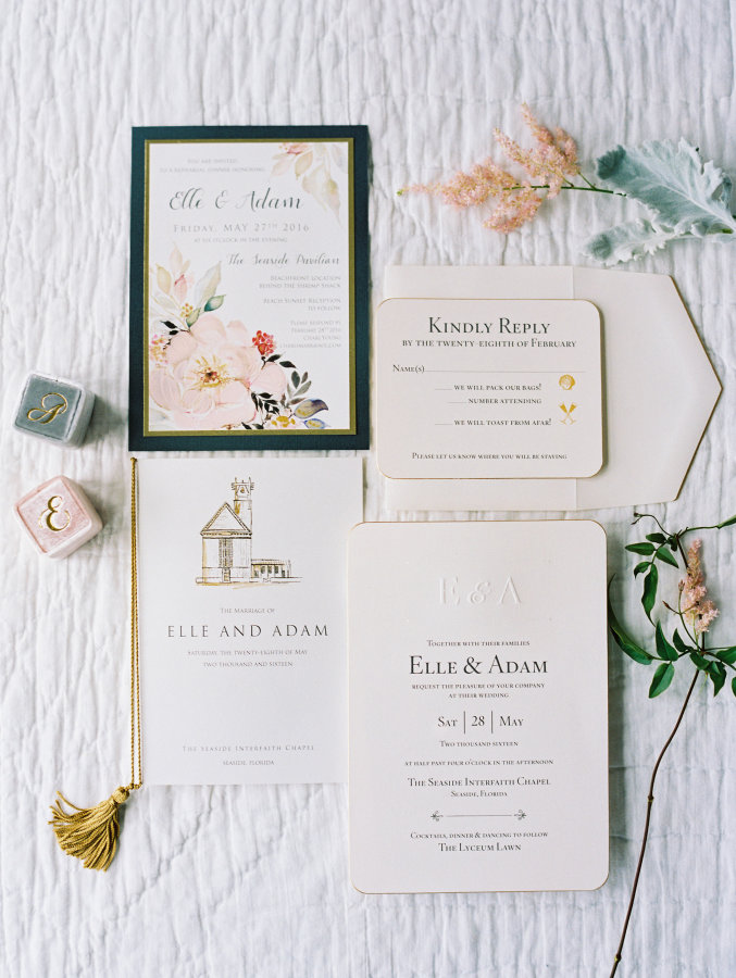 Elle + Adam | Reem Acra custom gown from Little White Dress Bridal Shop in Denver | Lauren Kinsey Photography