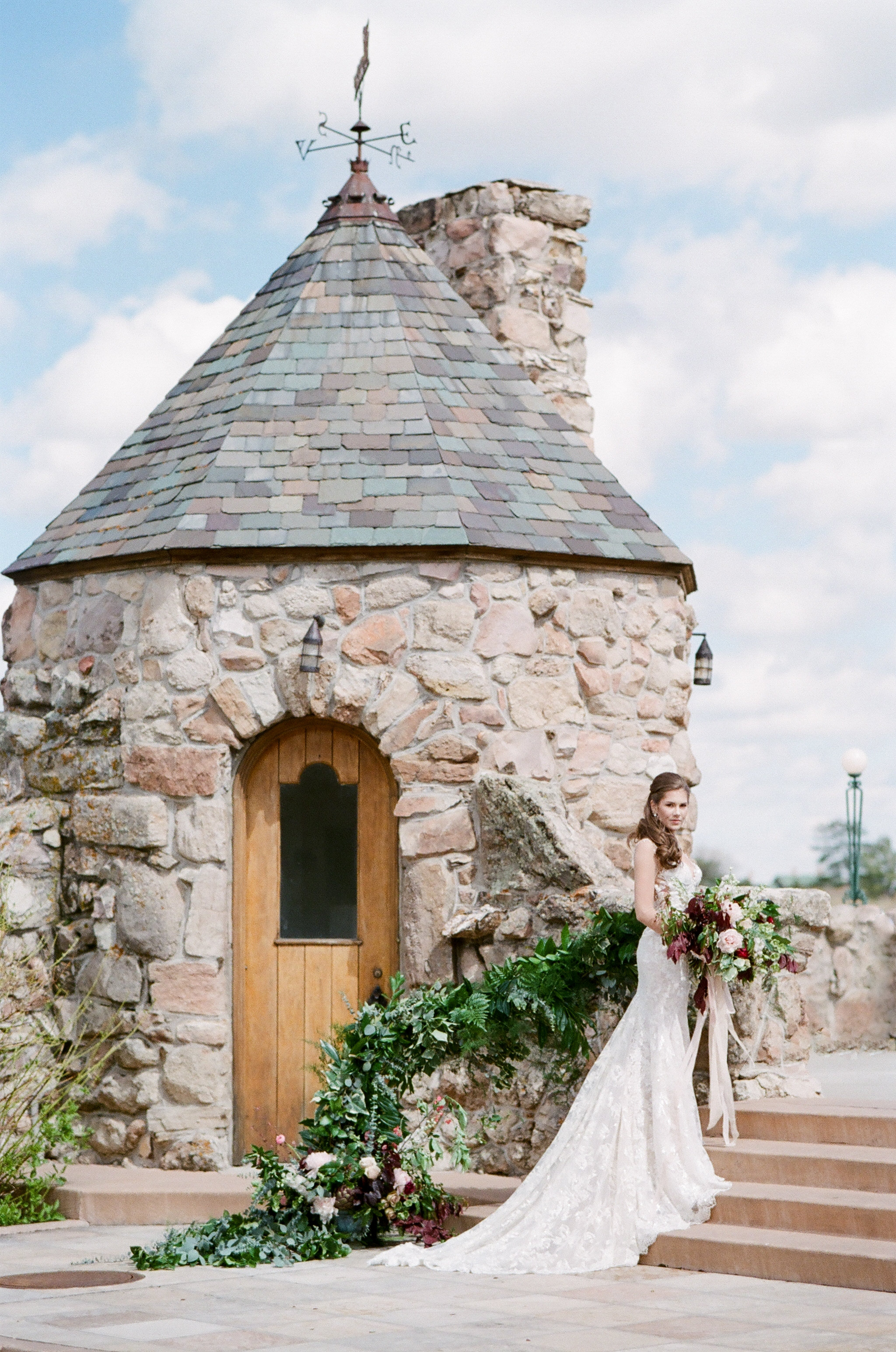  Cherokee Castle shoot | Galia Lahav "Gwen" | Marchesa jewelry and shoes | all available at LIttle White Dress Bridal Shop in Denver | Tamara Gruner Photography 