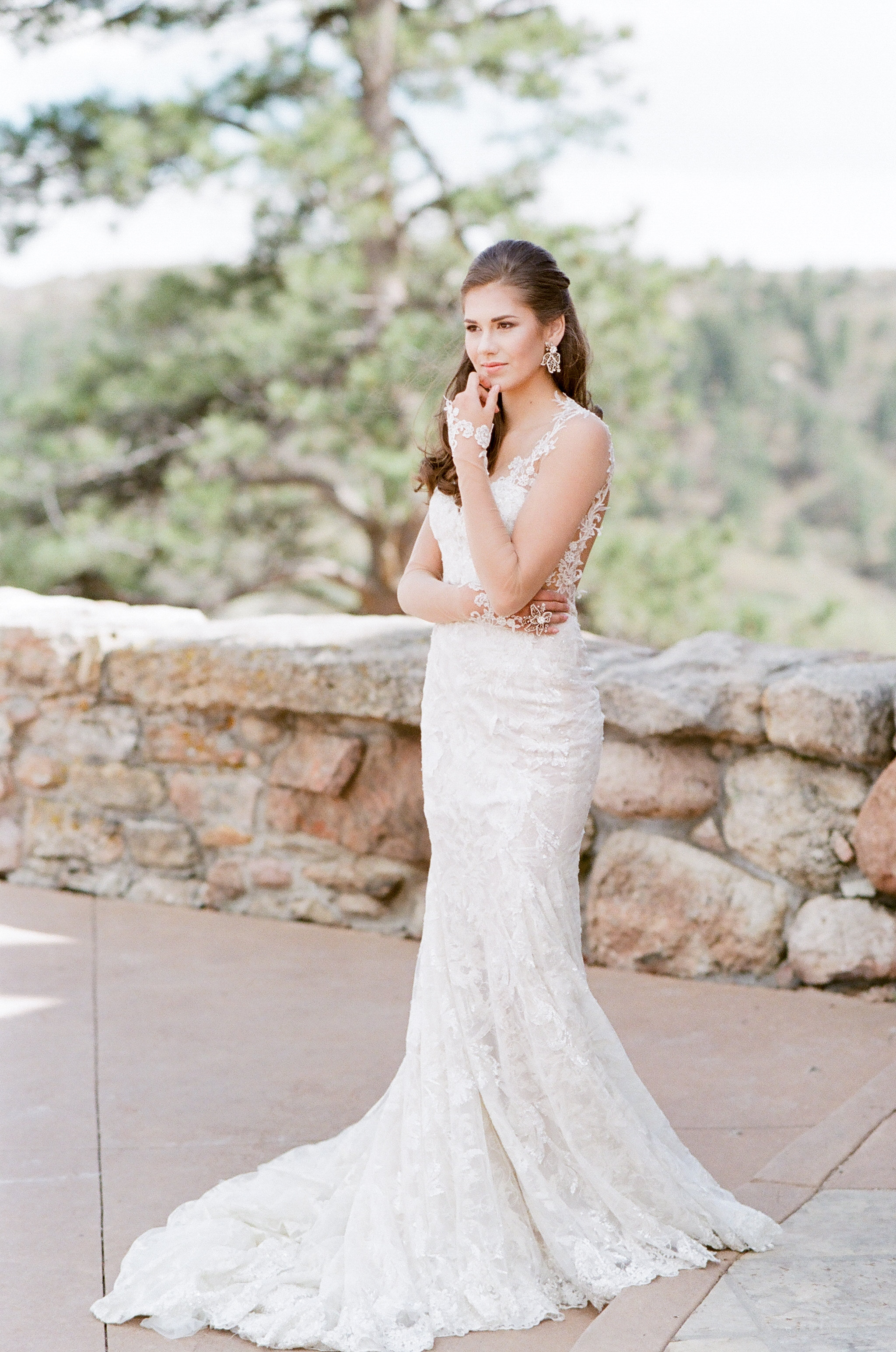  Cherokee Castle shoot | Galia Lahav "Gwen" | Marchesa jewelry and shoes | all available at LIttle White Dress Bridal Shop in Denver | Tamara Gruner Photography 