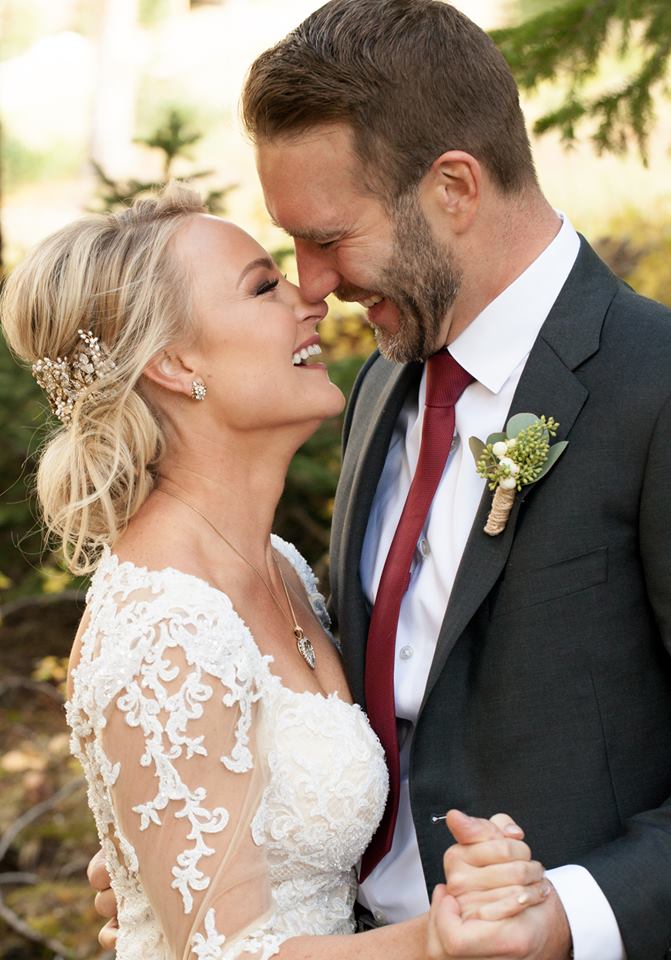 Ashleigh + Rick | Matthew Christopher "Kingsley" gown | Love Veils custom veil | Twigs & Honey headpiece | Caroline Colvin Photography