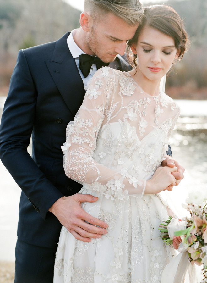  Laurie Arons 2016 Wedding Planner Masterclass | "Palma" by Naeem Khan from Little White Dress Bridal Shop in Denver | Jose Villa Photography 