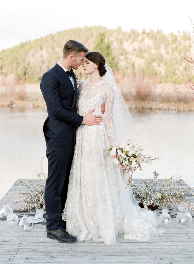  Laurie Arons 2016 Wedding Planner Masterclass | "Palma" by Naeem Khan from Little White Dress Bridal Shop in Denver | Jose Villa Photography 