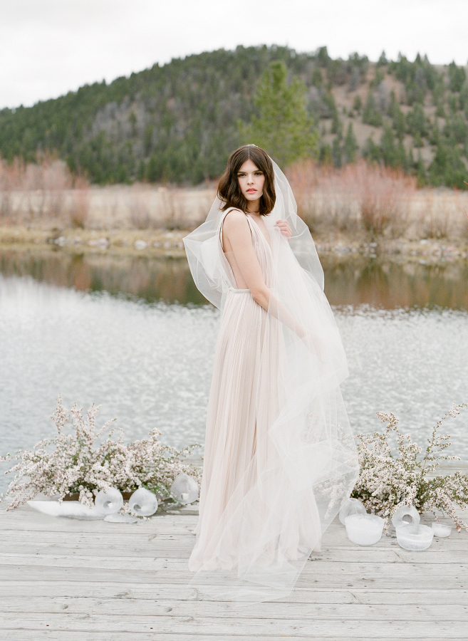 Laurie Arons 2016 Wedding Planner Masterclass | "Aria" by J.Mendel from Little White Dress Bridal Shop in Denver | Jose Villa Photography