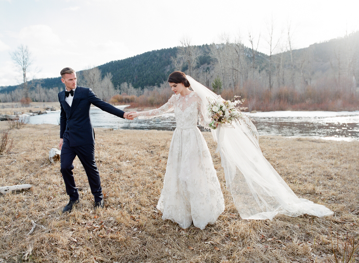 Laurie Arons 2016 Wedding Planner Masterclass | "Palma" by Naeem Khan from Little White Dress Bridal Shop in Denver | Jose Villa Photography