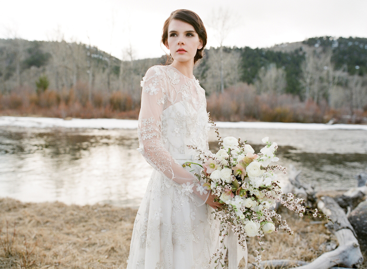 Laurie Arons 2016 Wedding Planner Masterclass | "Palma" by Naeem Khan from Little White Dress Bridal Shop in Denver | Jose Villa Photography