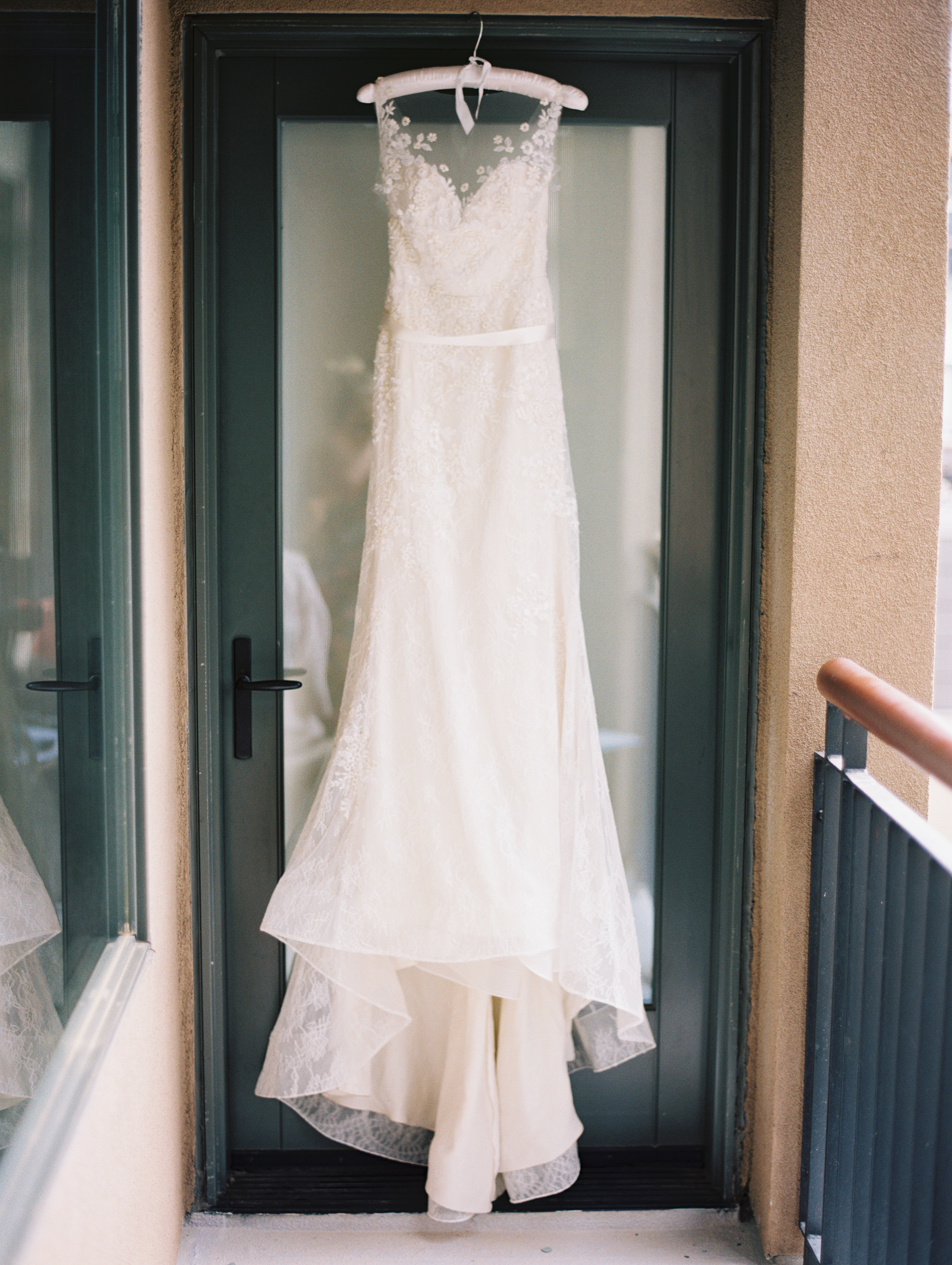 Leslie + Tyler | Liancarlo 6815 gown and Sassi Holford sash both from Little White Dress Bridal Shop in Denver | Cassidy Brooke Photography