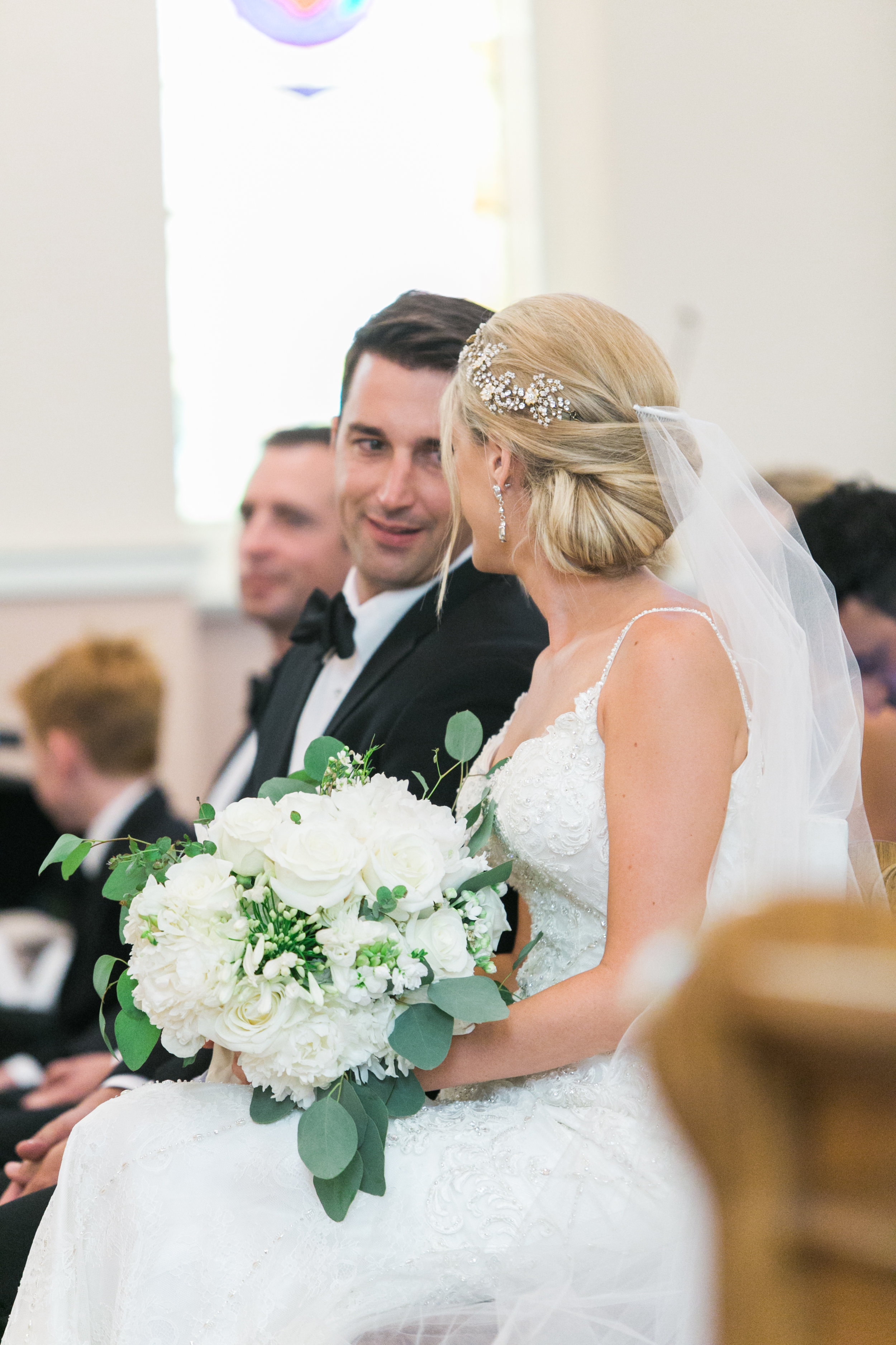  Bride Ellen | gown by Justin Alexander #9819 | headpiece by Twigs and Honey | veil by Love Veils and Accessories | all available at Little White Dress Bridal Shop in Denver | Cassidy Brooke Photography 