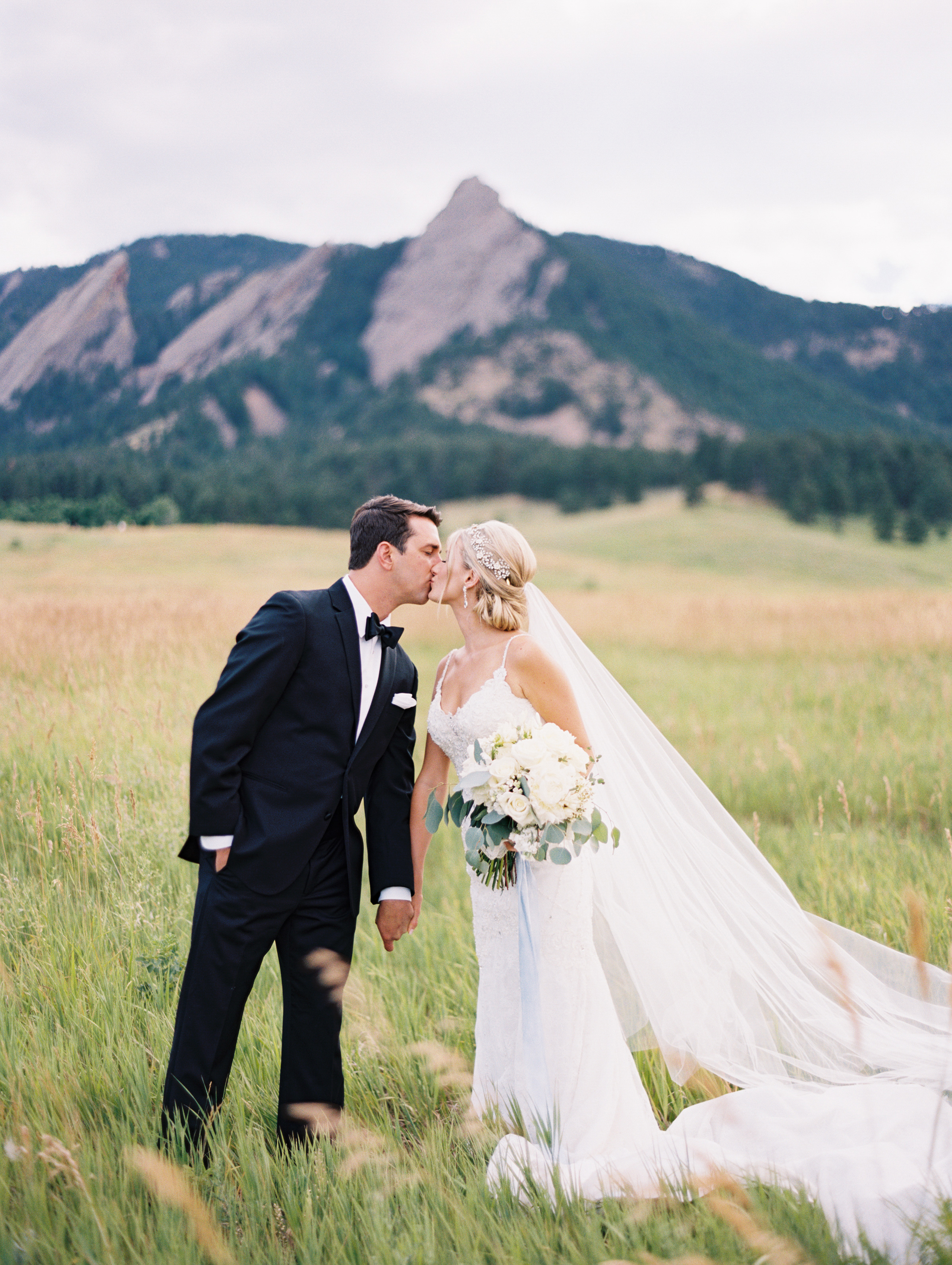  Bride Ellen | gown by Justin Alexander #9819 | headpiece by Twigs and Honey | veil by Love Veils and Accessories | all available at Little White Dress Bridal Shop in Denver | Cassidy Brooke Photography 