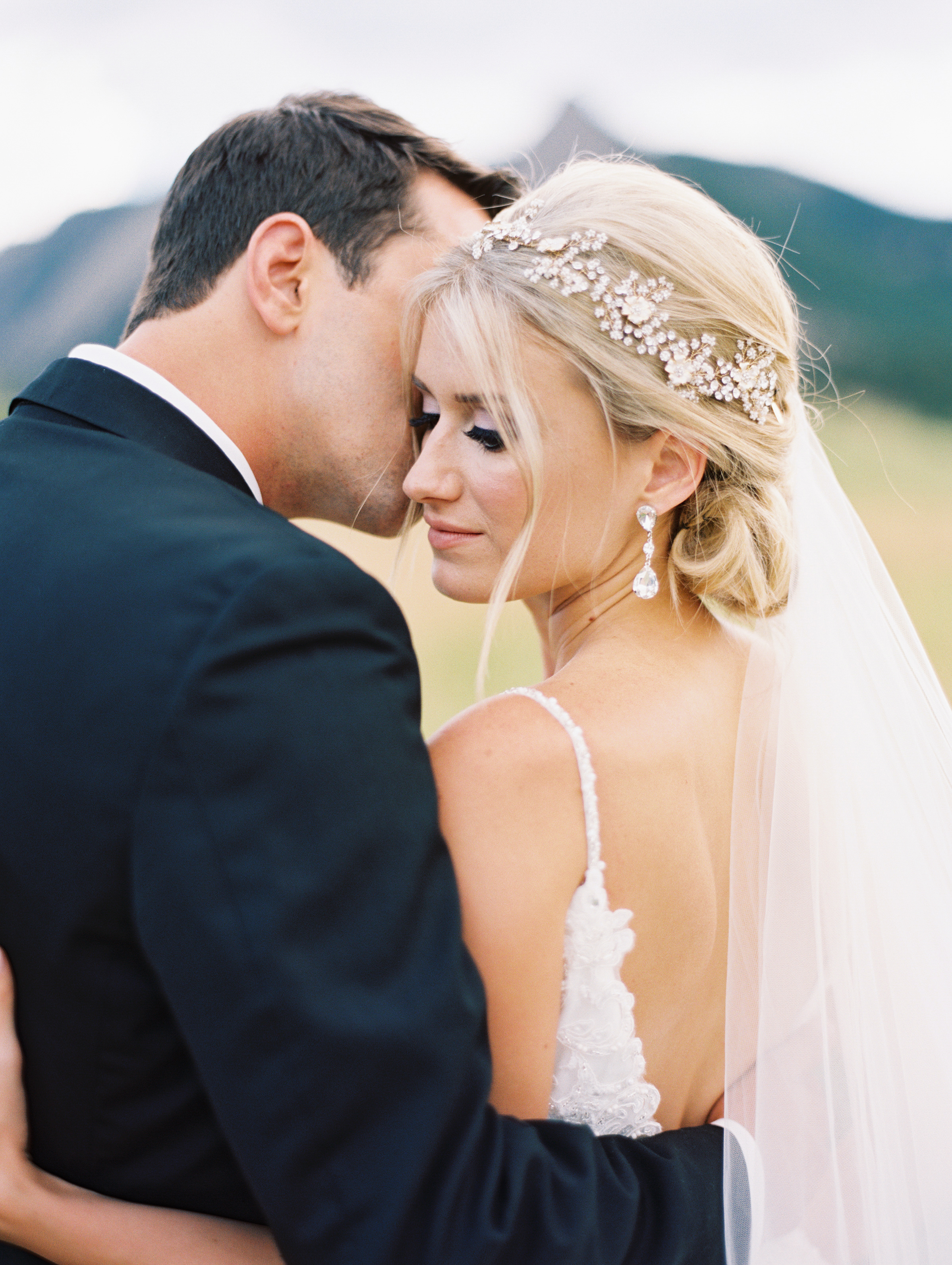 Bride Ellen | gown by Justin Alexander #9819 | headpiece by Twigs and Honey | veil by Love Veils and Accessories | all available at Little White Dress Bridal Shop in Denver | Cassidy Brooke Photography