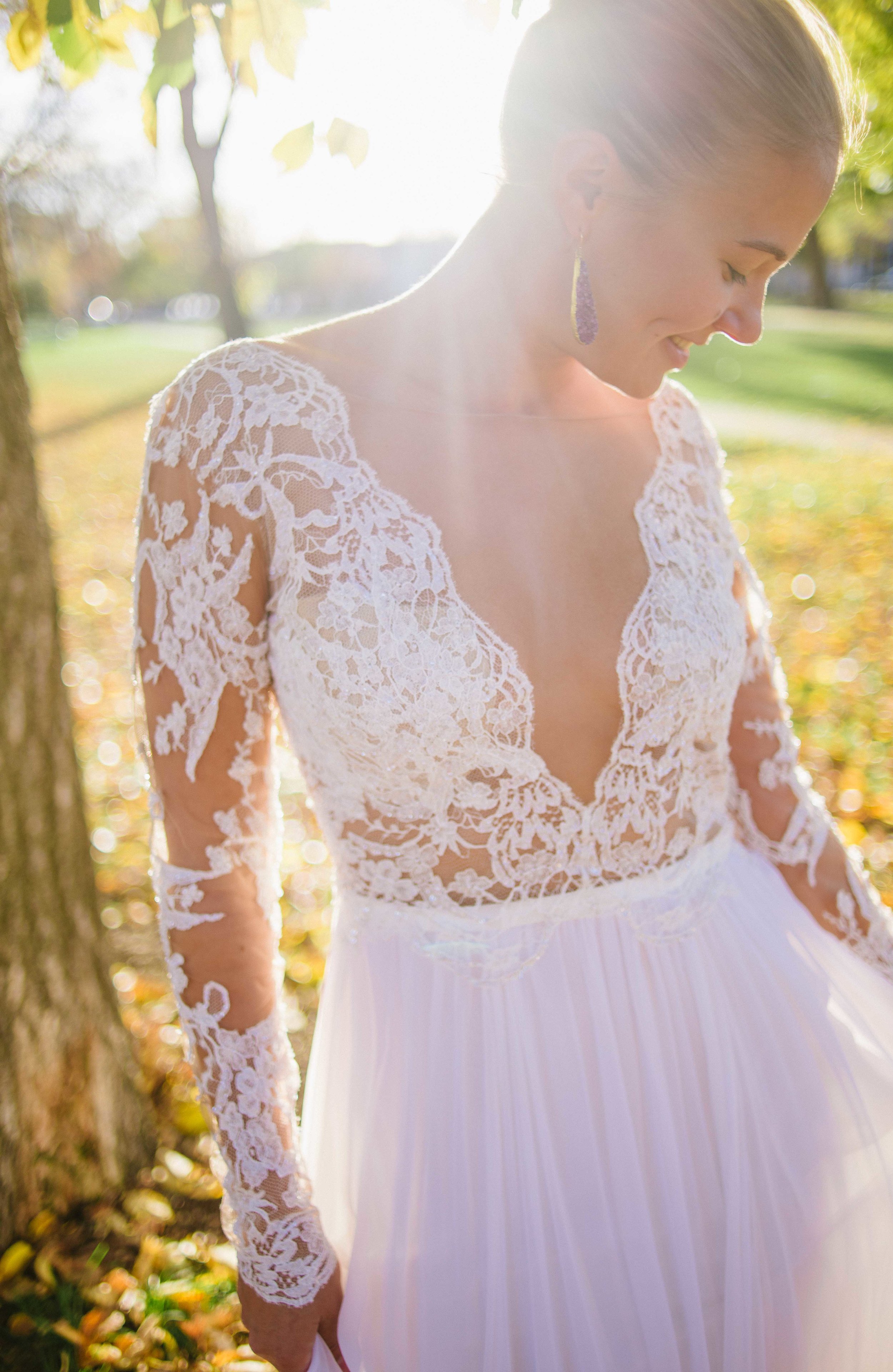 Fall Wedding Inspiration | Anne Barge "Leyland" | available at Little White Dress Bridal Shop in Denver | Photography: Kelly Leggett