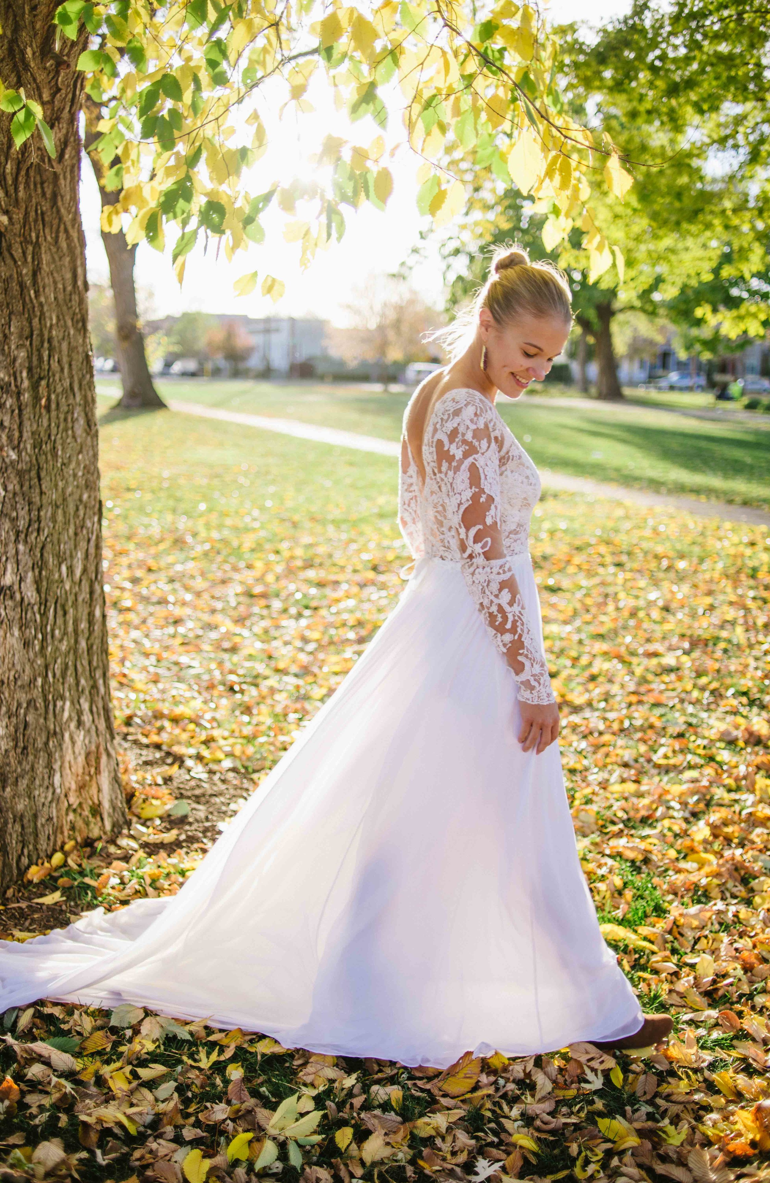 Fall Wedding Inspiration | Anne Barge "Leyland" | available at Little White Dress Bridal Shop in Denver | Photography: Kelly Leggett