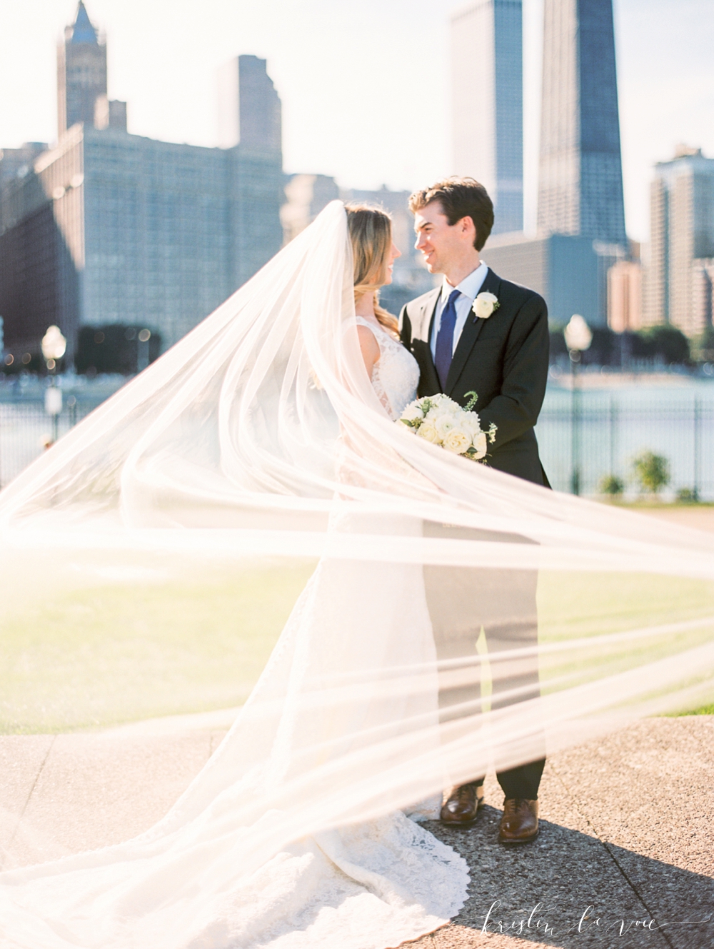  Lauren + Brendan | Chicago wedding | Liancarlo 5802 from Little White Dress Bridal Shop in Denver | Kristin La Voie photography 