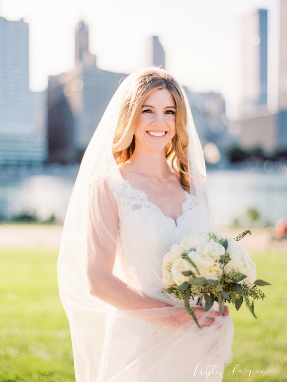  Lauren + Brendan | Chicago wedding | Liancarlo 5802 from Little White Dress Bridal Shop in Denver | Kristin La Voie photography 