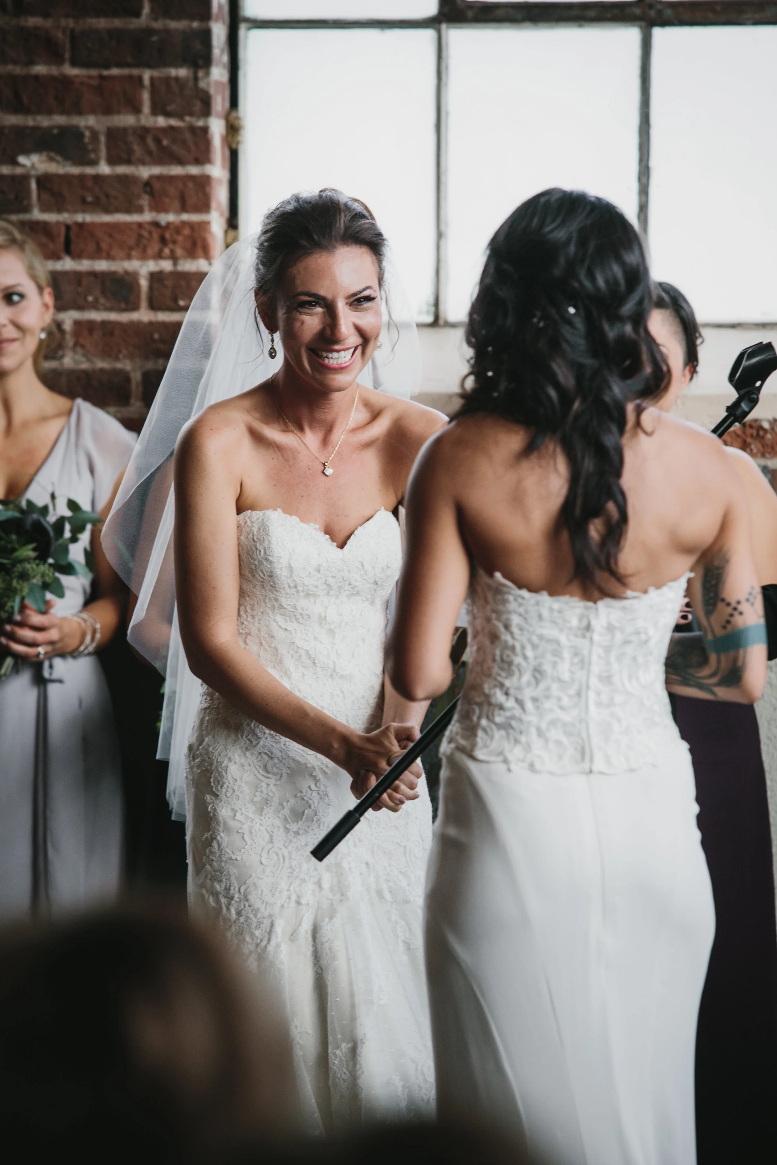 Emily + Jovan | Denver Union Station Wedding | Matthew Christopher Cosette gown from Little White Dress Bridal Shop | Photo by We Are Matt + Jess