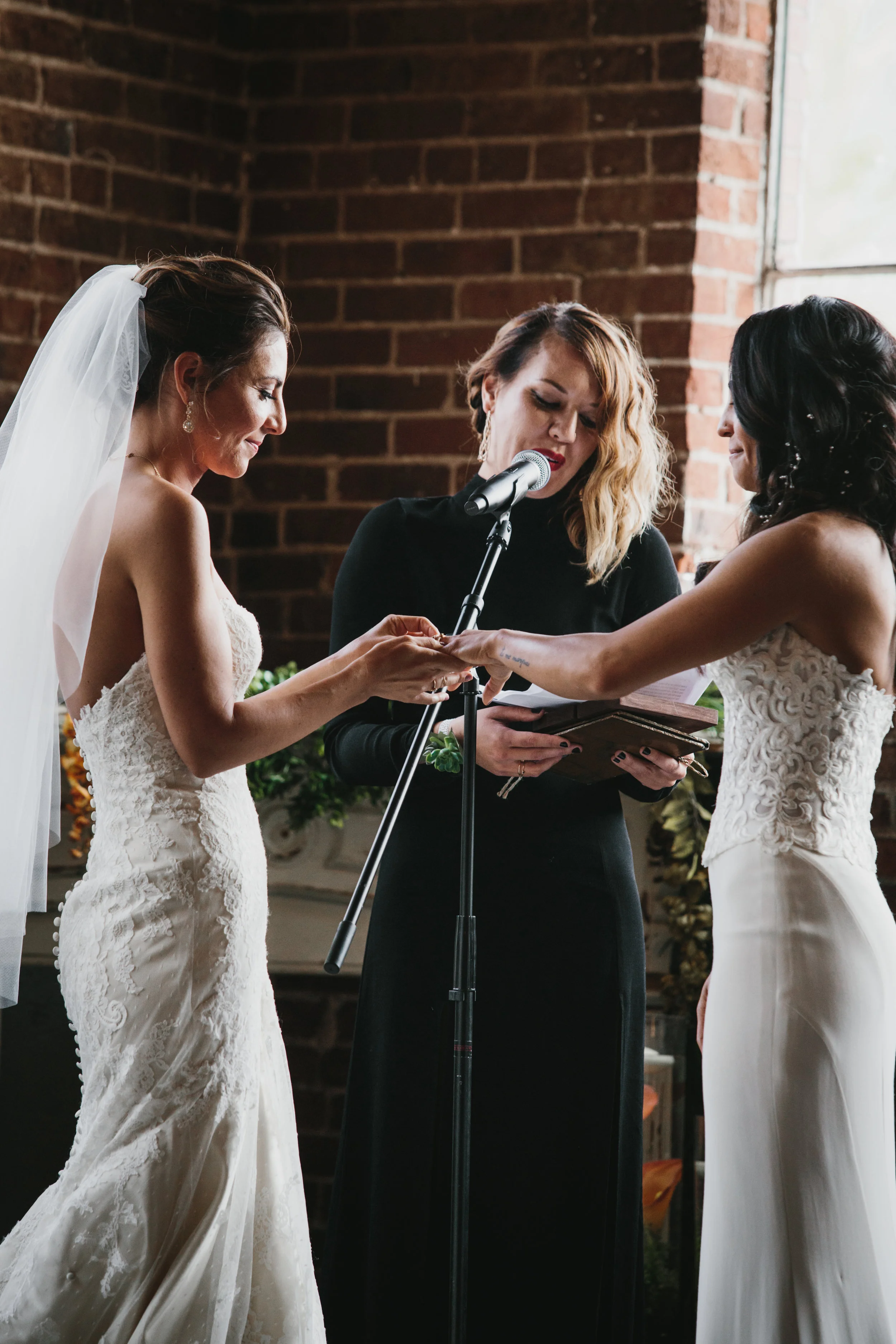 Emily + Jovan | Denver Union Station Wedding | Matthew Christopher Cosette gown from Little White Dress Bridal Shop | Photo by We Are Matt + Jess