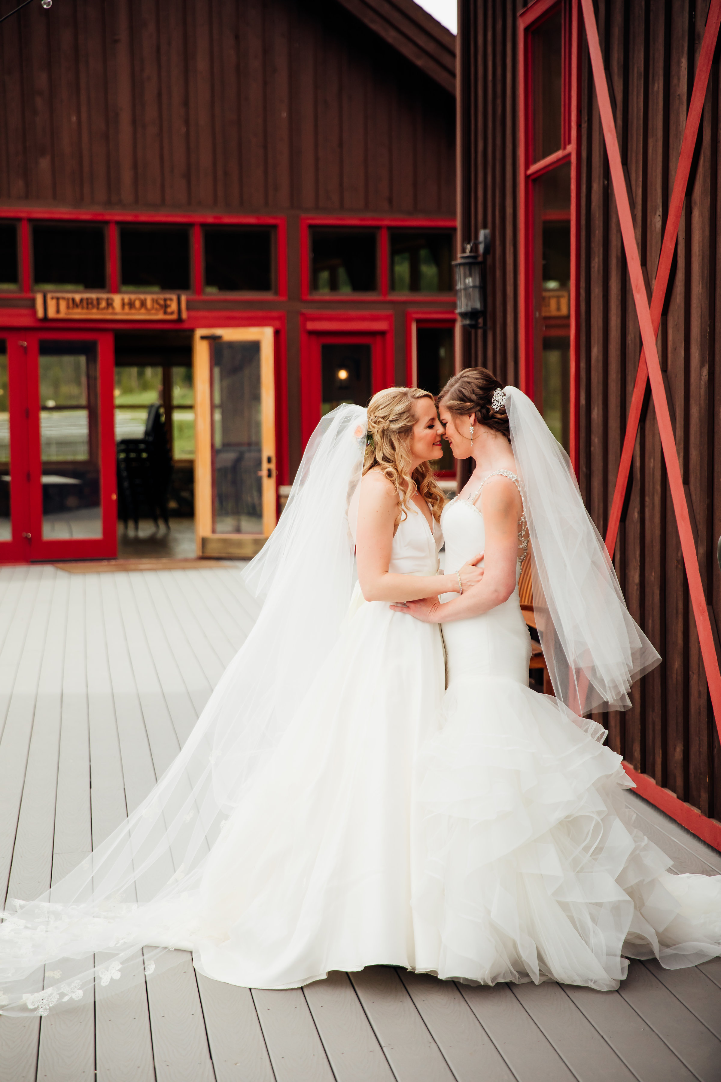 Devil's Thumb Ranch Wedding, LGBT Wedding, Denver Bridal Shop, Sassi Holford