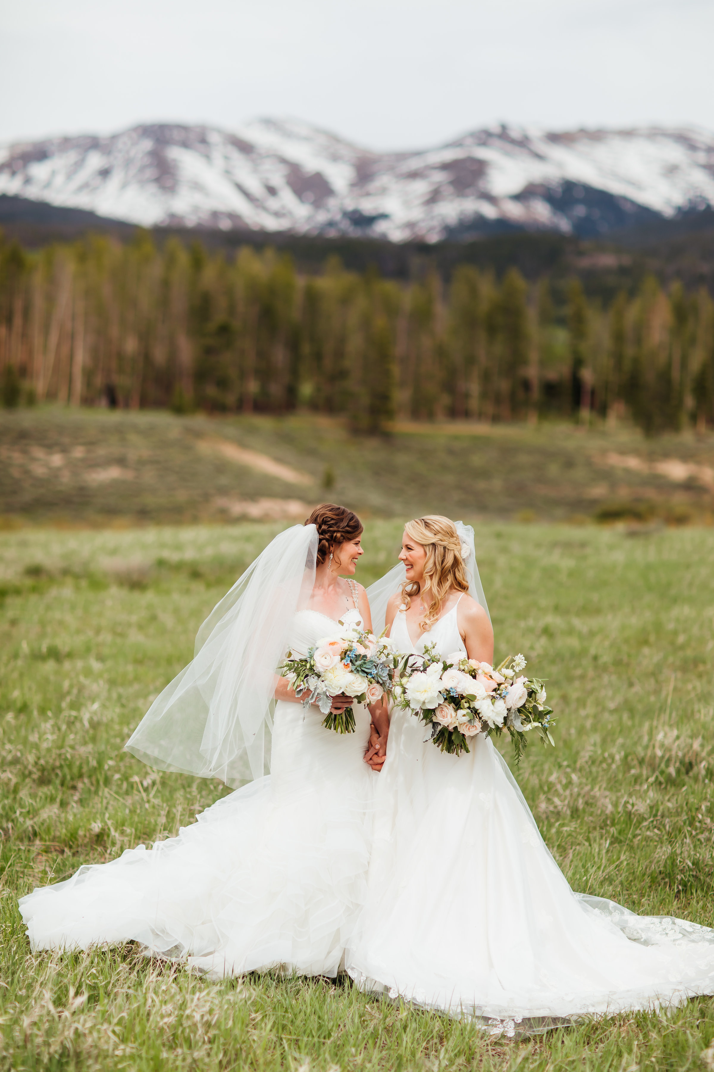 Devil's Thumb Ranch Wedding, LGBT Wedding, Denver Bridal Shop, Sassi Holford