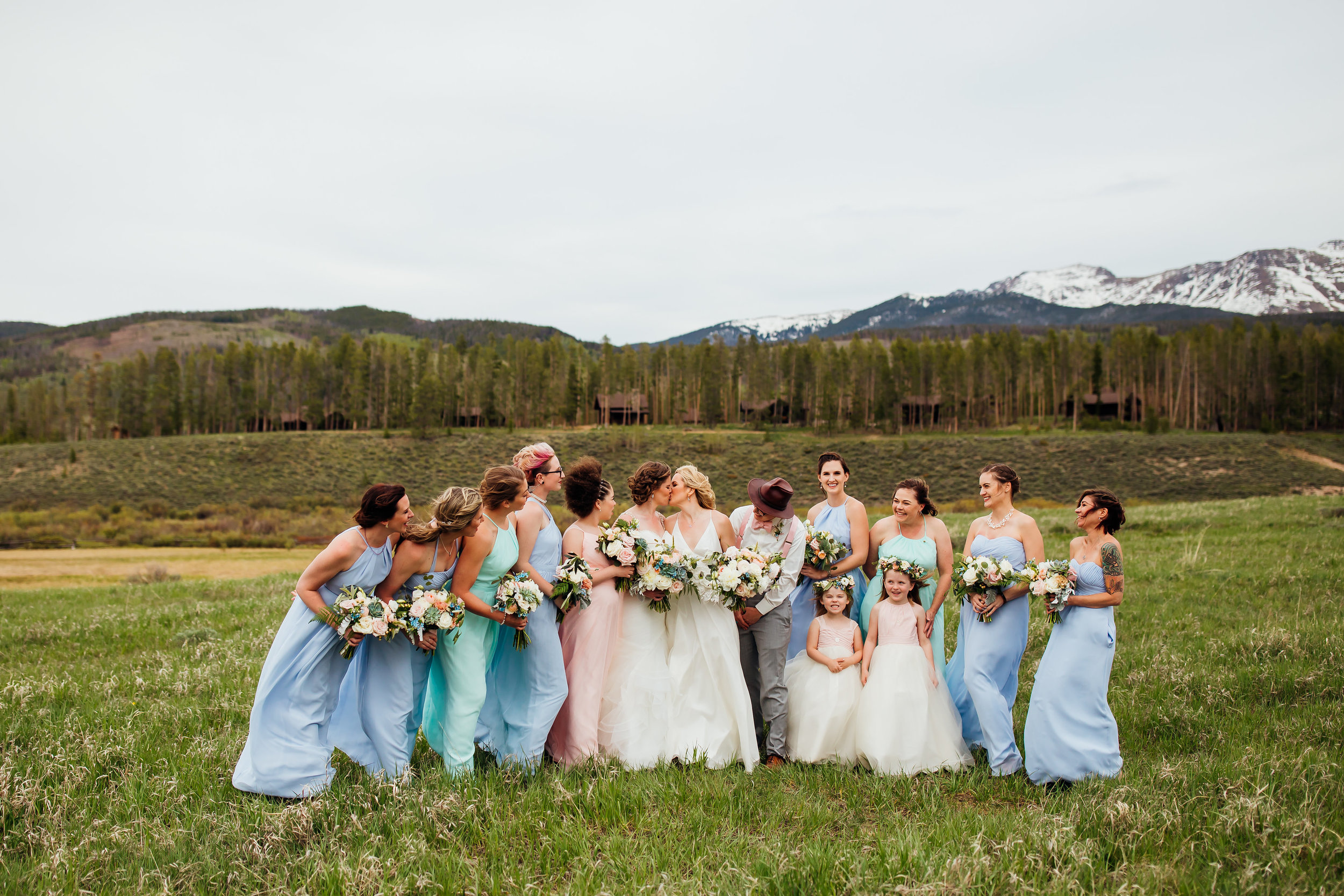 Devil's Thumb Ranch Wedding, LGBT Wedding, Denver Bridal Shop, Sassi Holford
